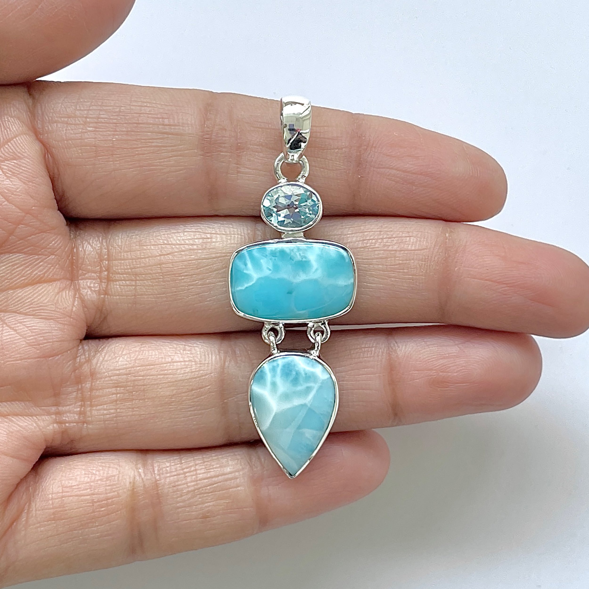 Larimar Pendant-(LAR-1-179)