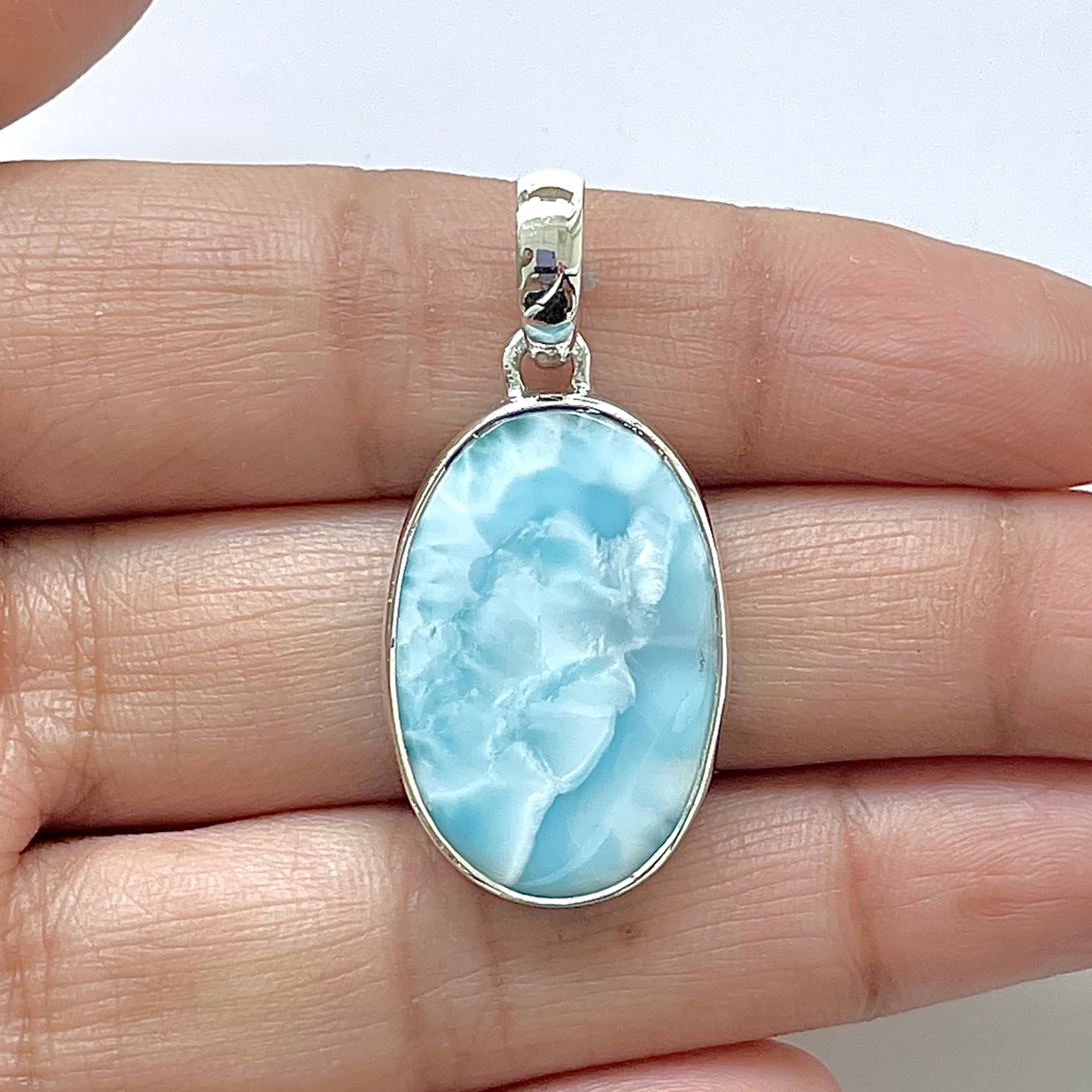 Larimar Pendant-(LAR-1-185)