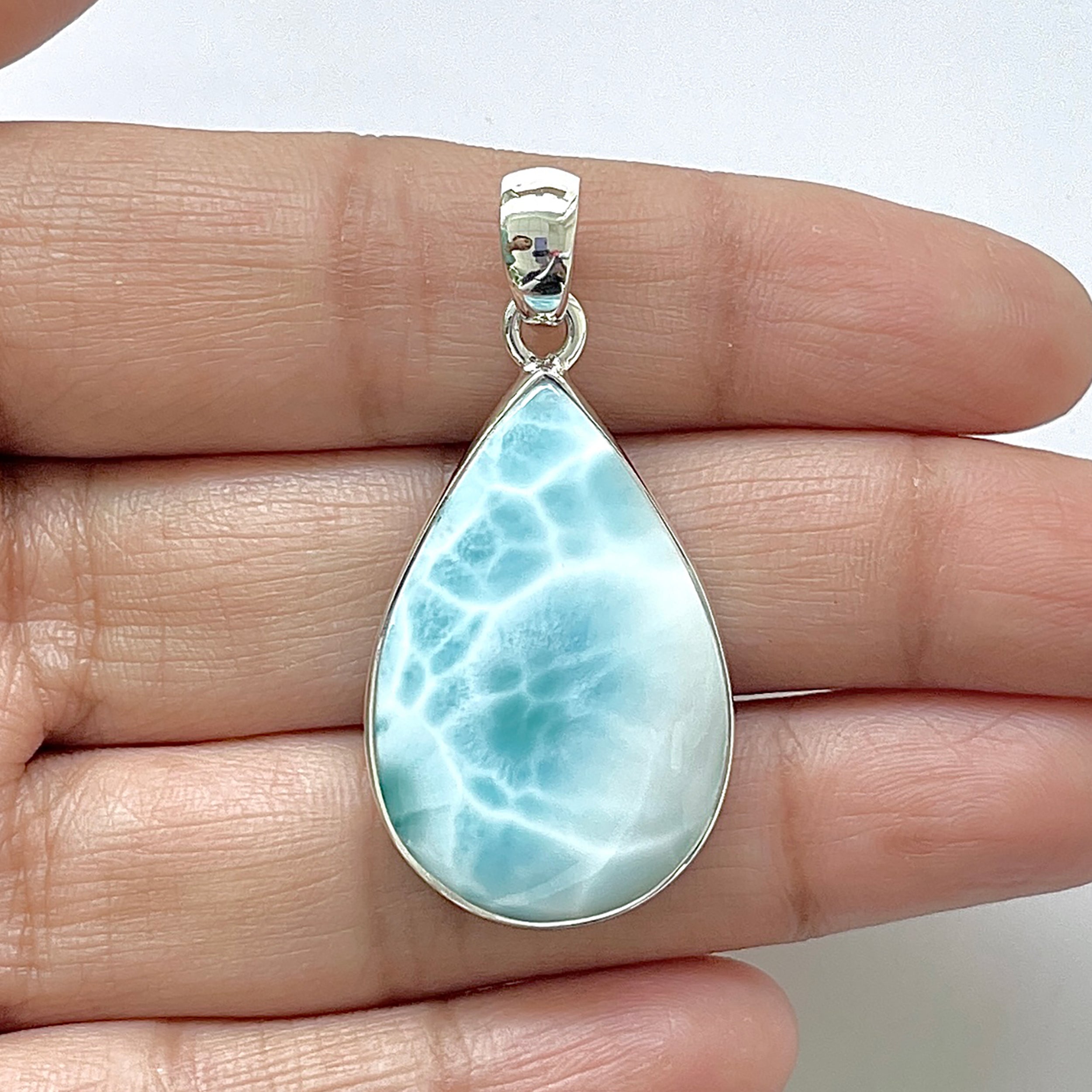 Larimar Pendant-(LAR-1-187)