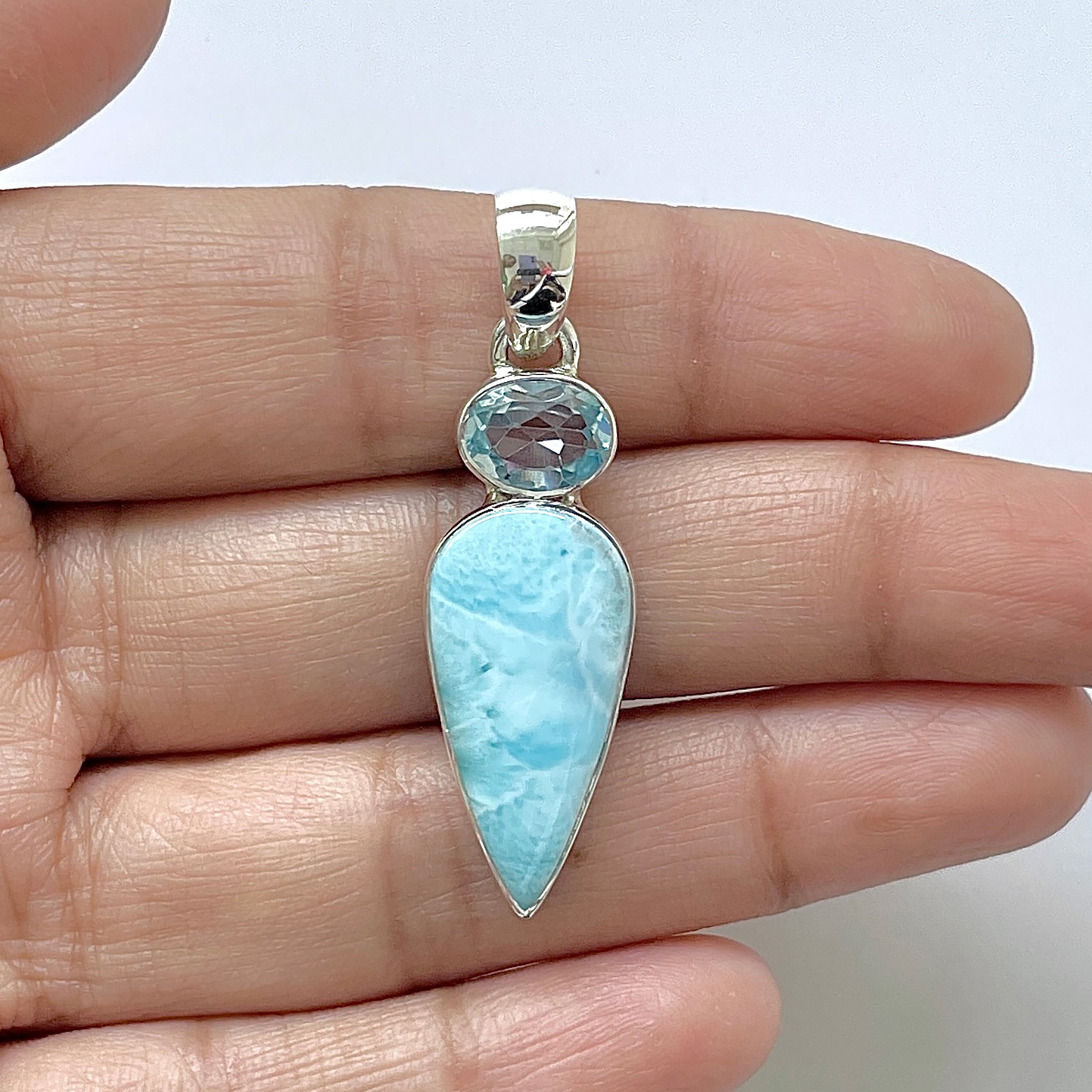 Larimar Pendant-(LAR-1-204)