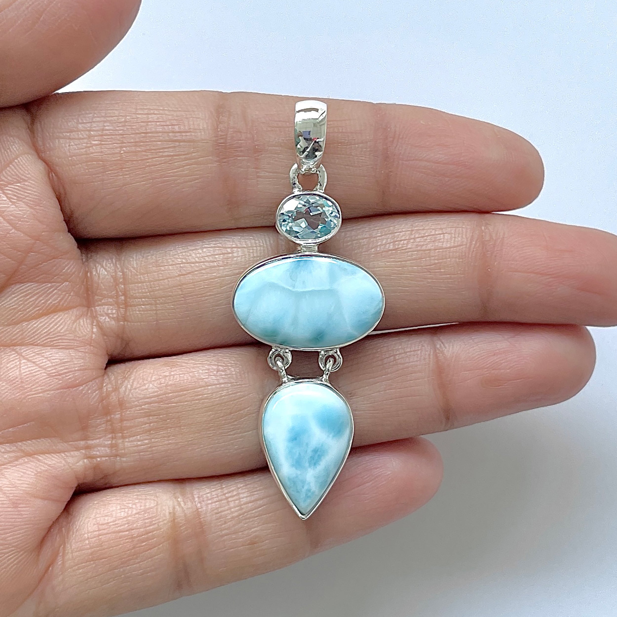 Larimar Pendant-(LAR-1-207)