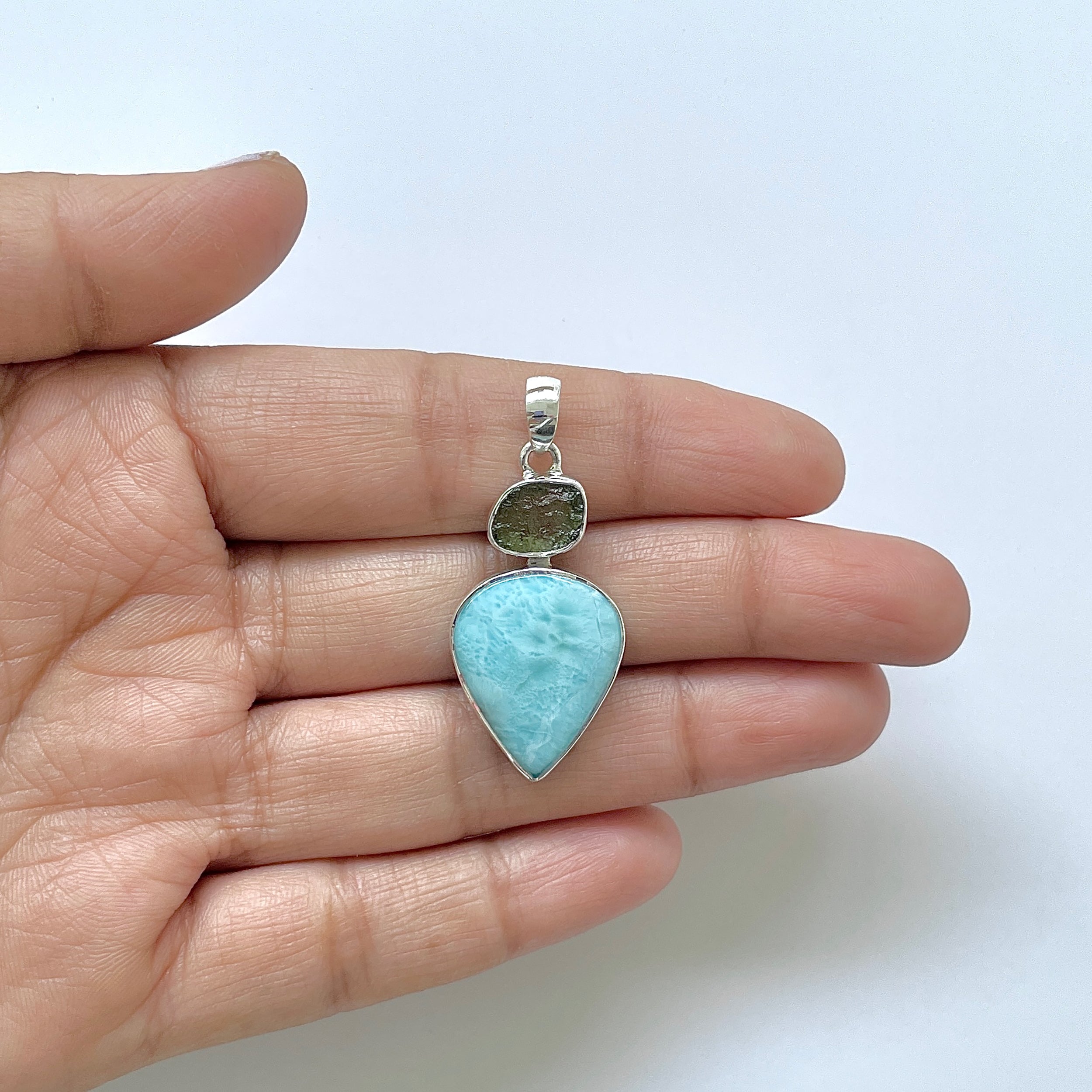 Larimar Pendant-(LAR-1-208)