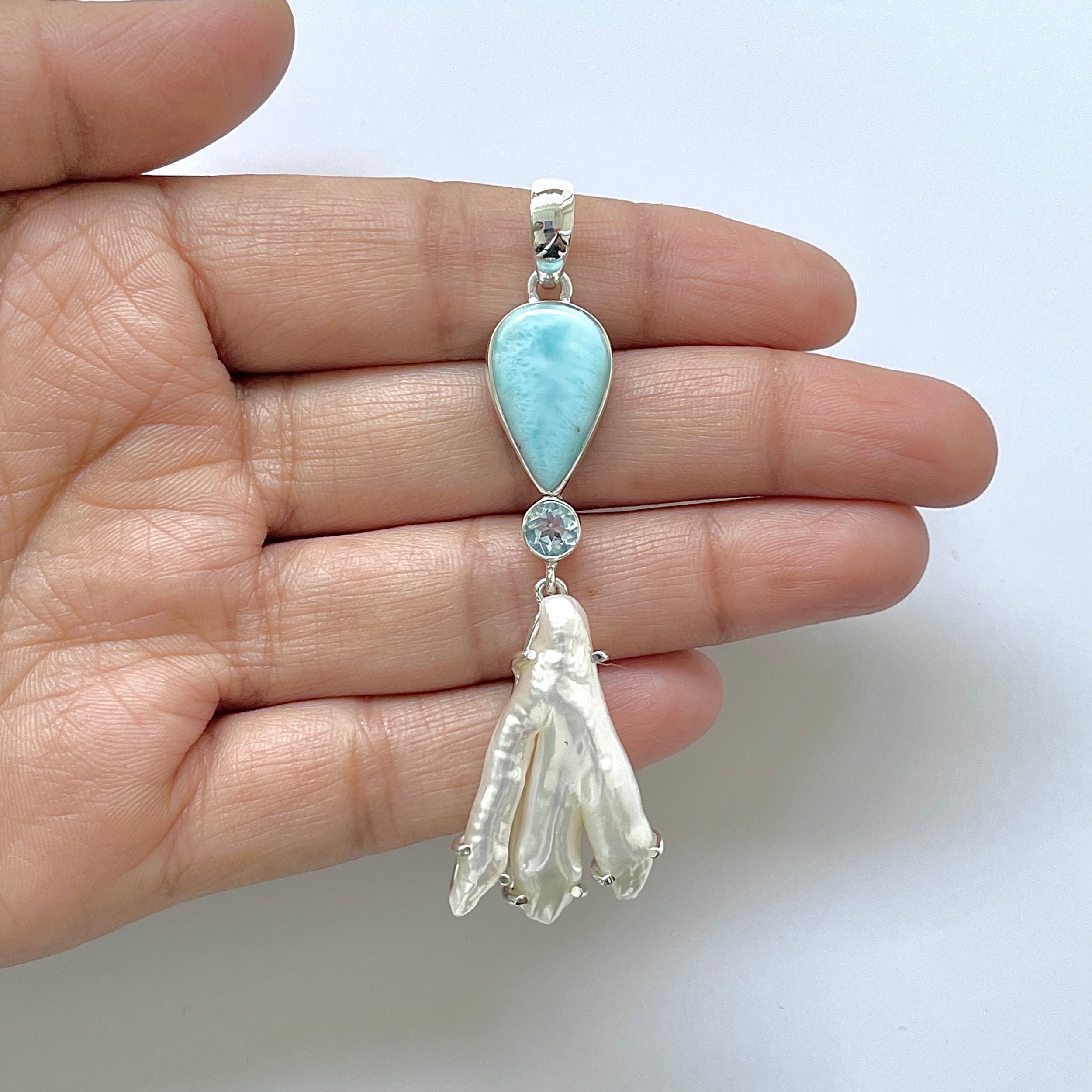 Larimar Pendant-(LAR-1-209)
