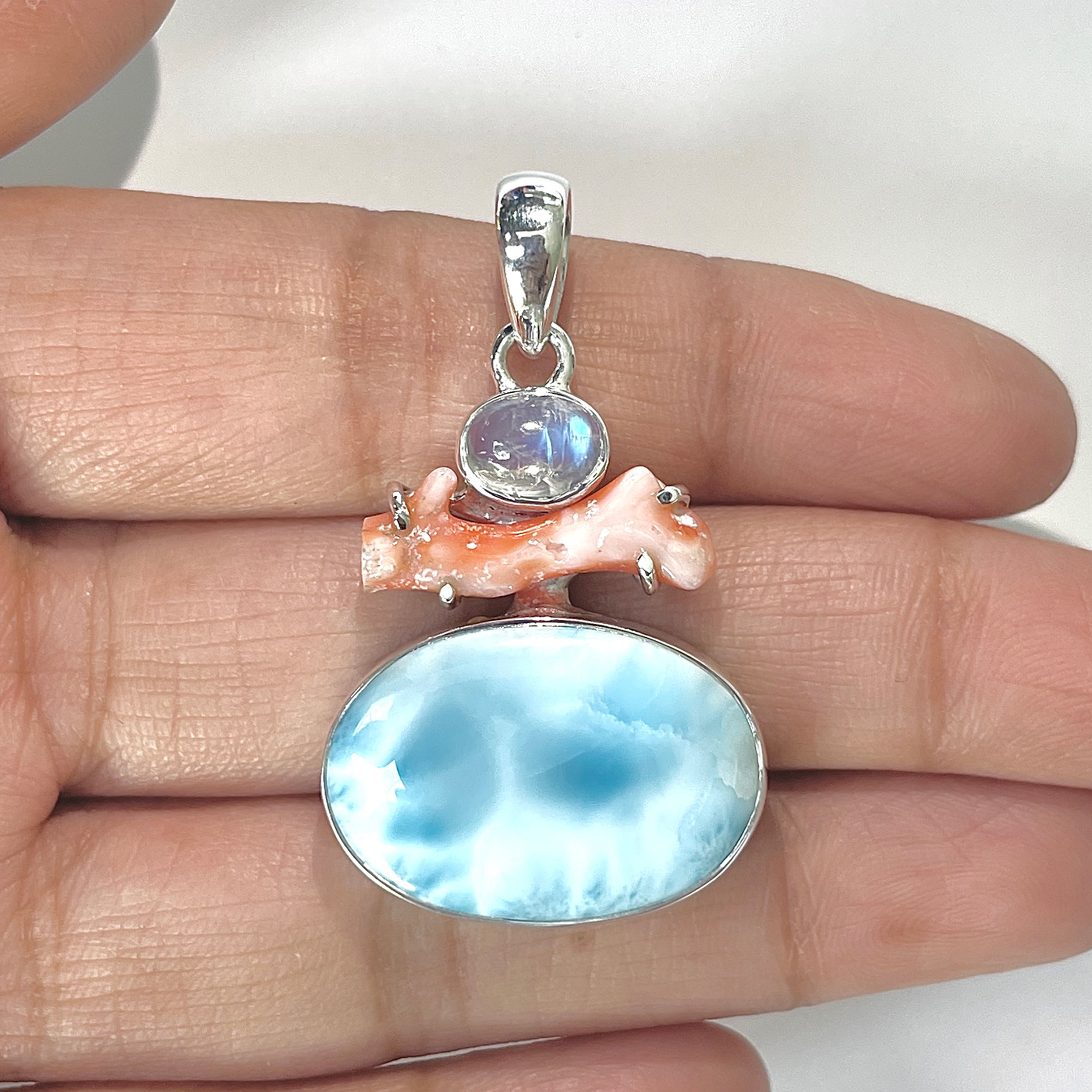 Larimar Pendant-(LAR-1-211)