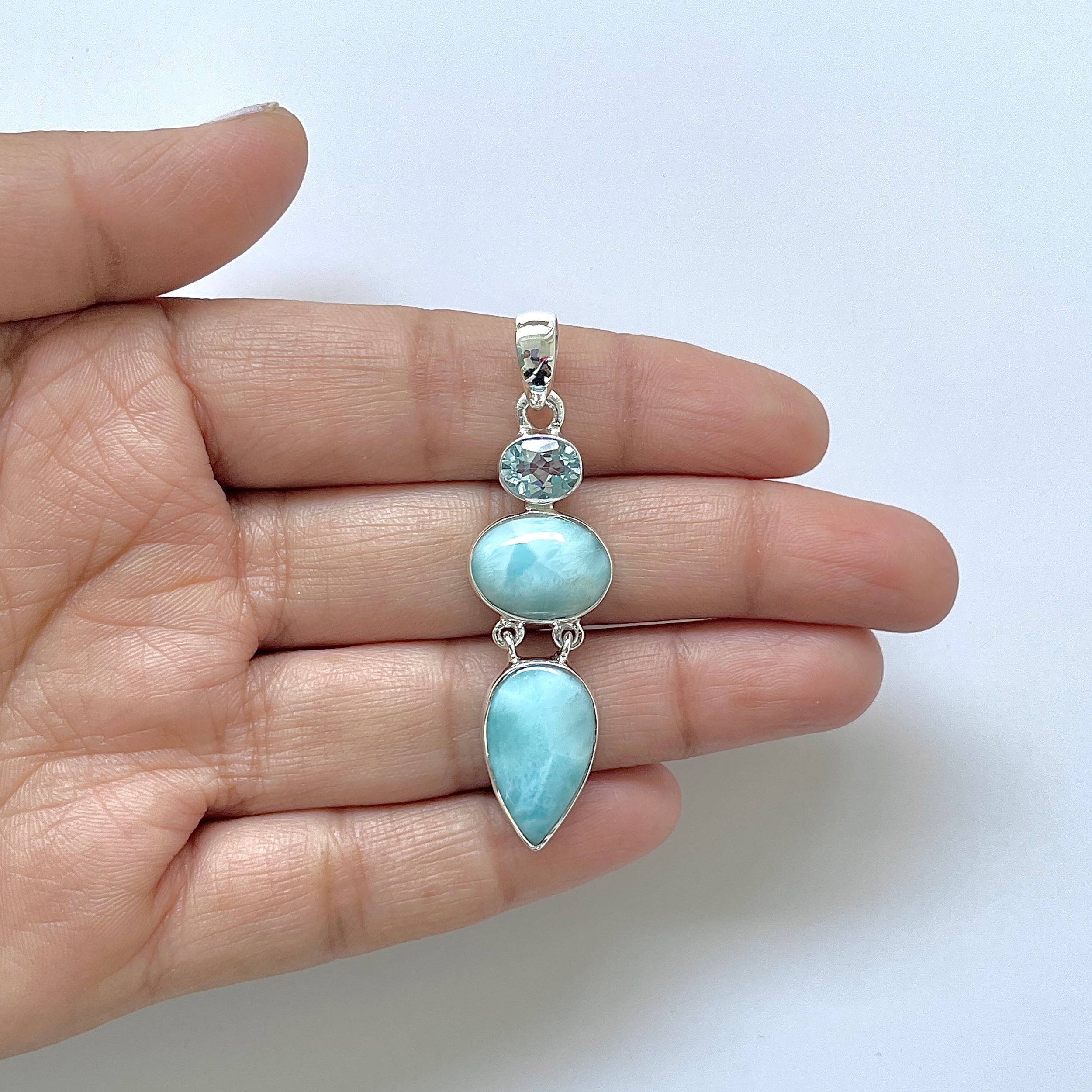Larimar Pendant-(LAR-1-218)