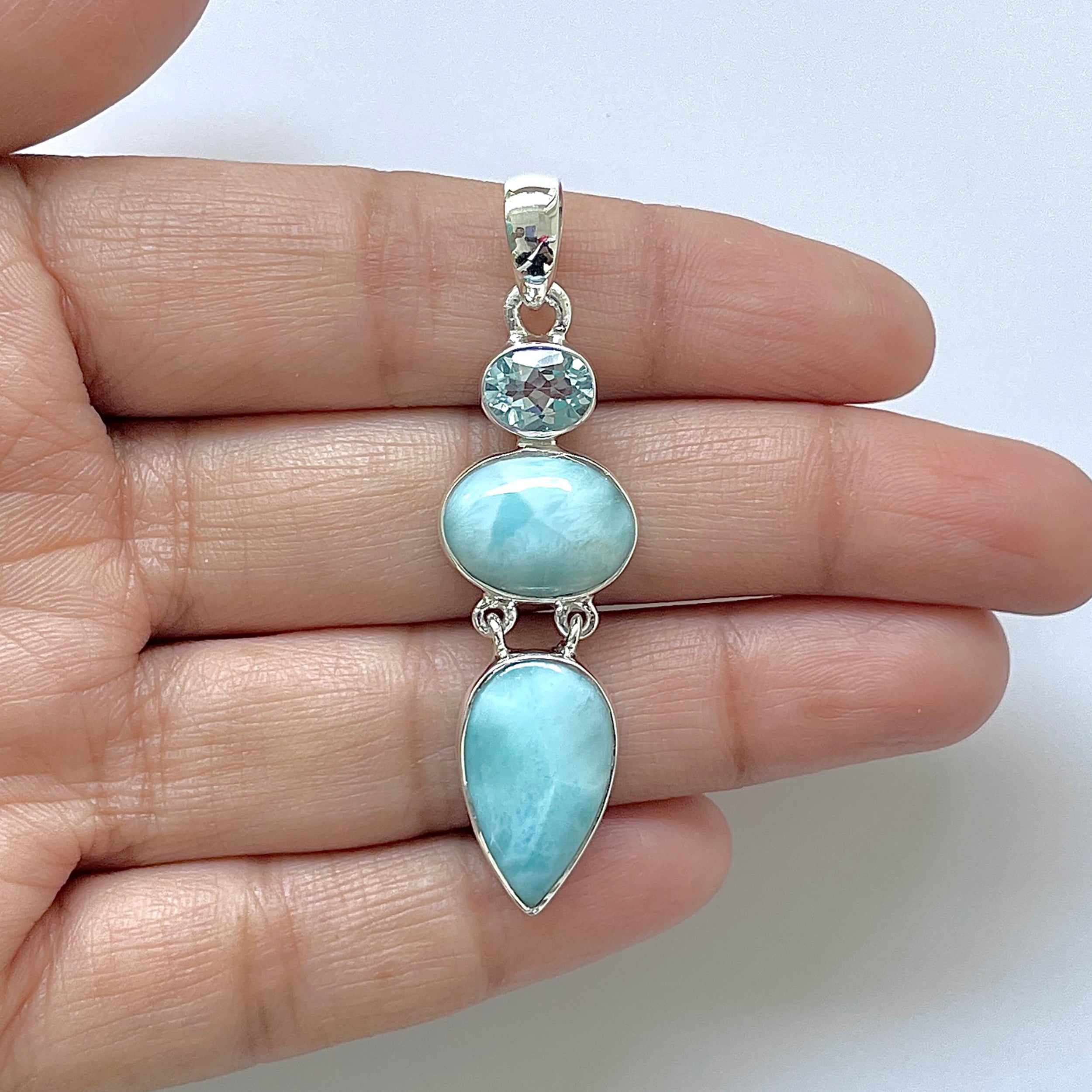 Larimar Pendant-(LAR-1-218)