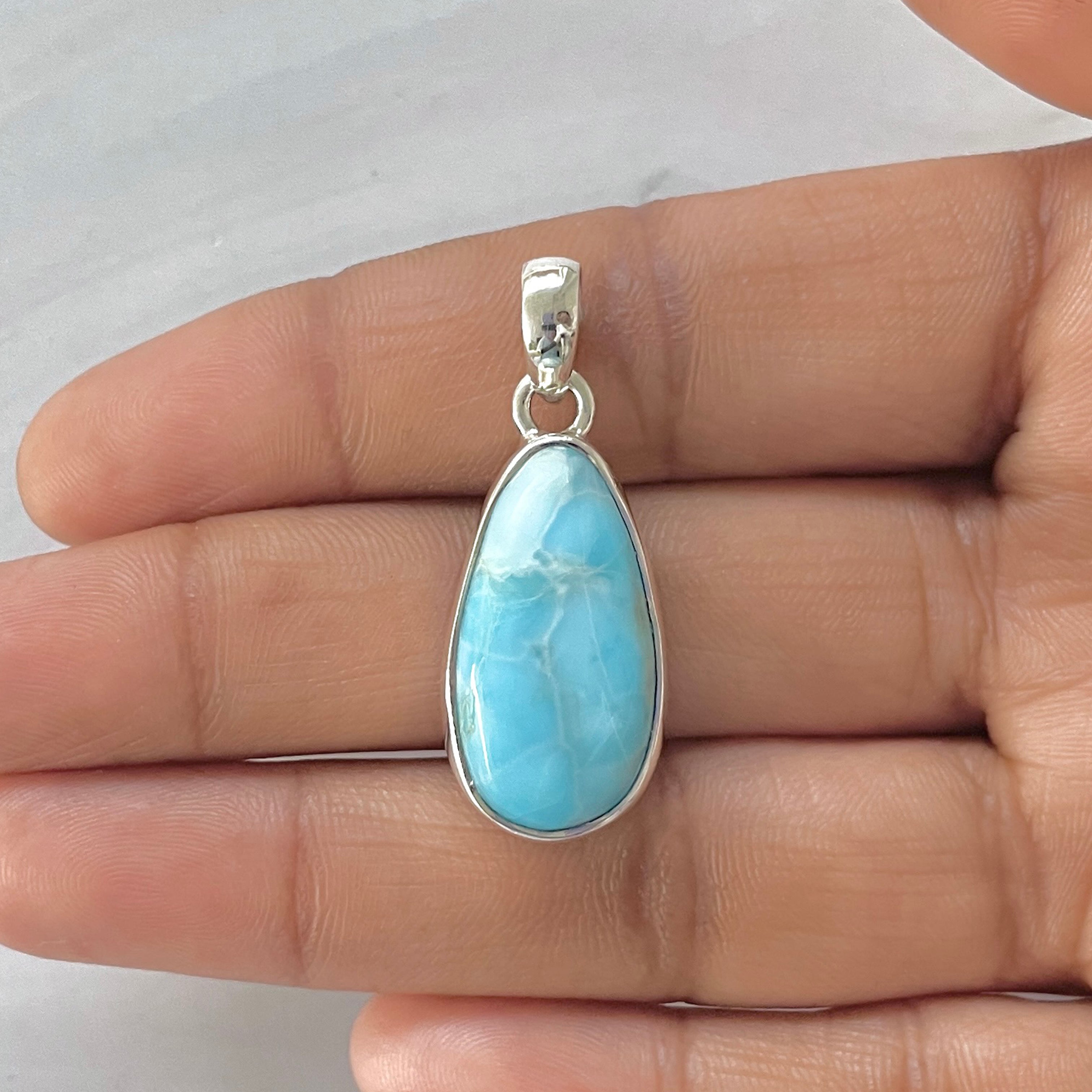 Larimar Pendant-(LAR-1-227)