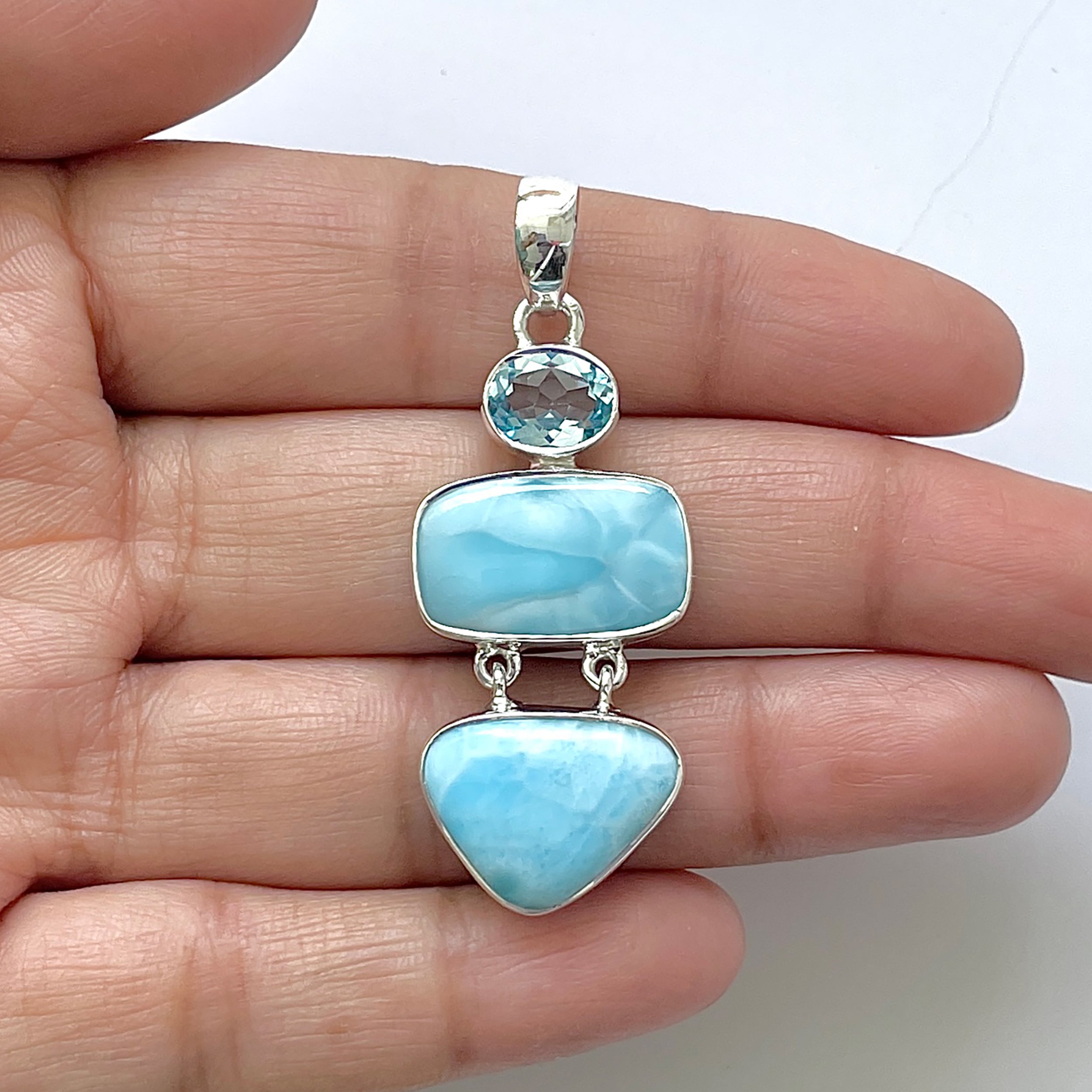 Larimar Pendant-(LAR-1-23)