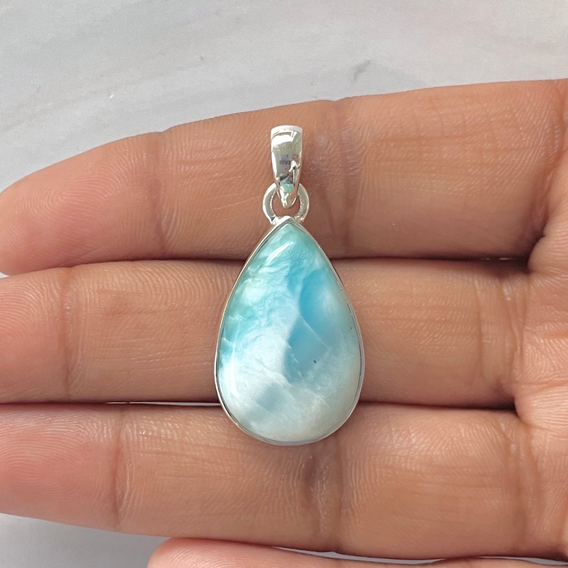 Larimar Pendant-(LAR-1-239)