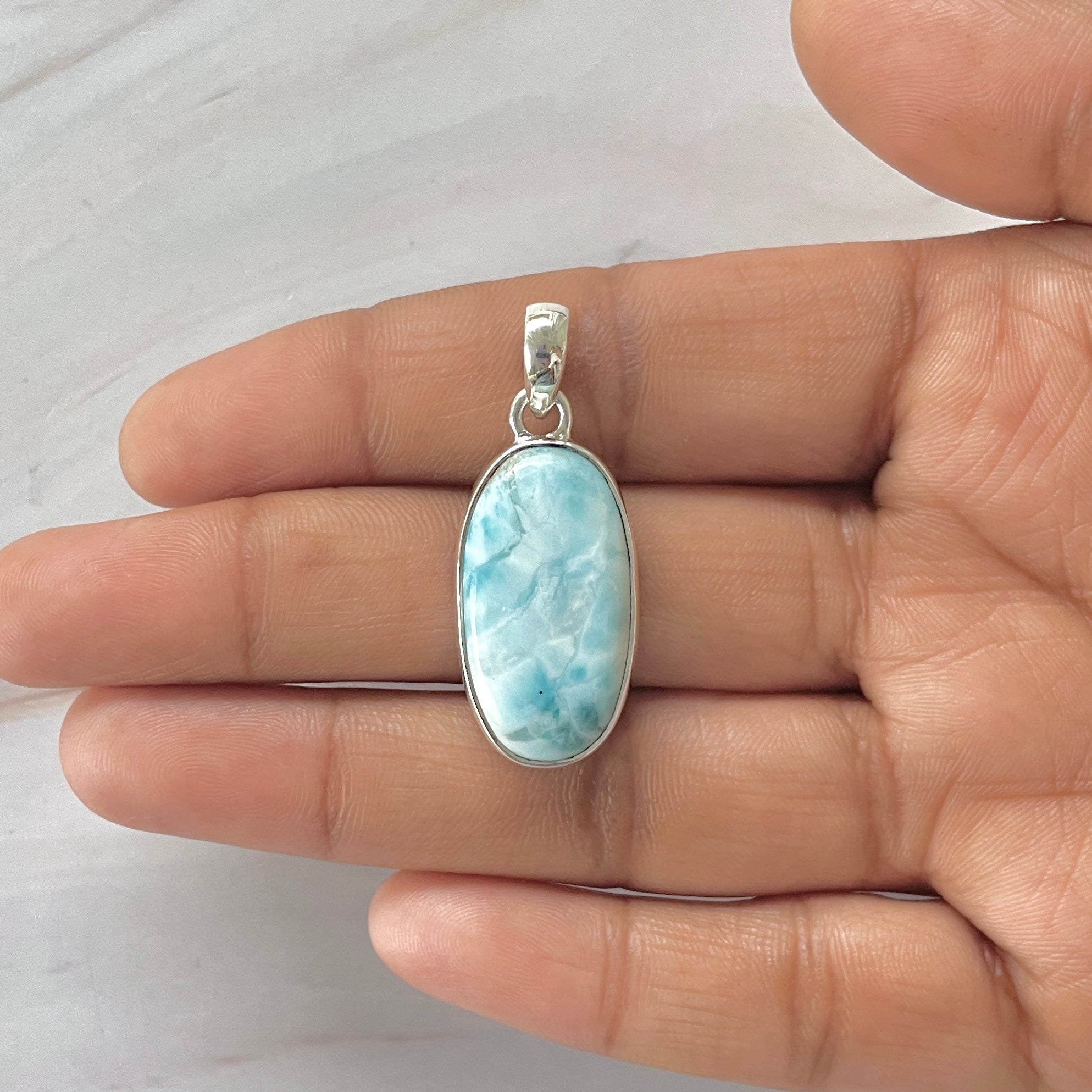 Larimar Pendant-(LAR-1-249)