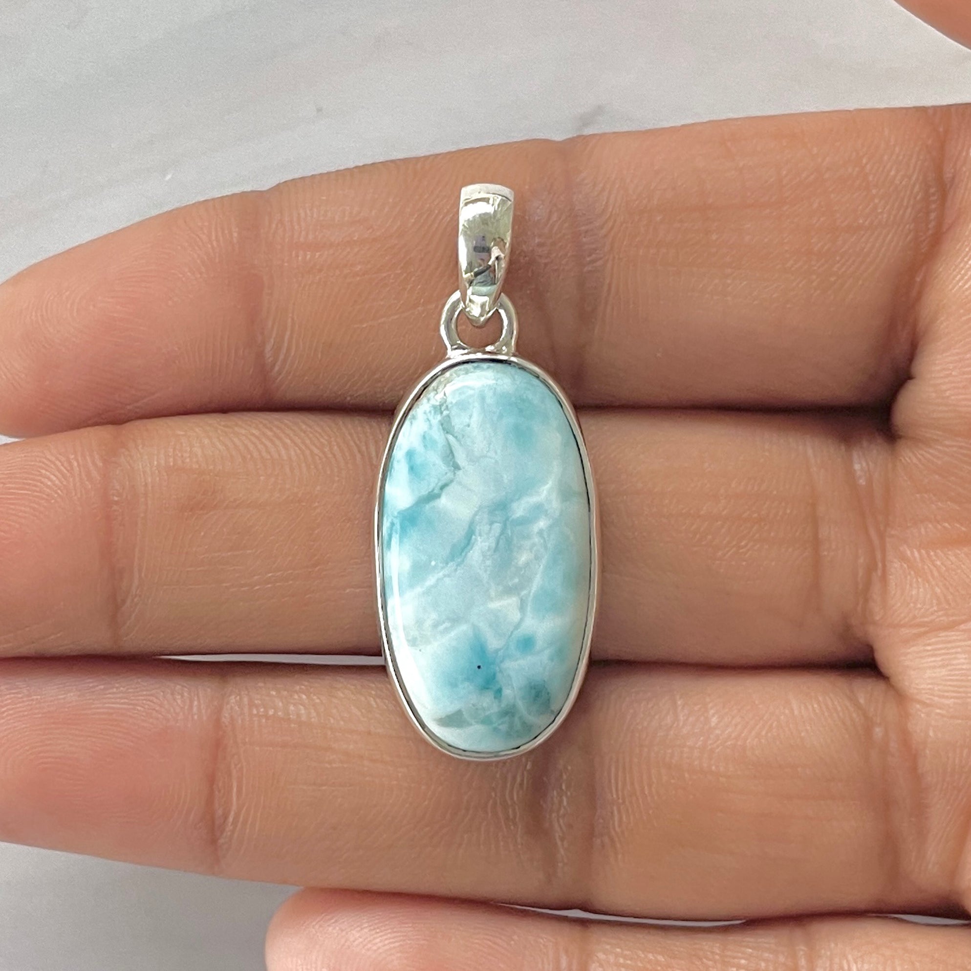Larimar Pendant-(LAR-1-249)