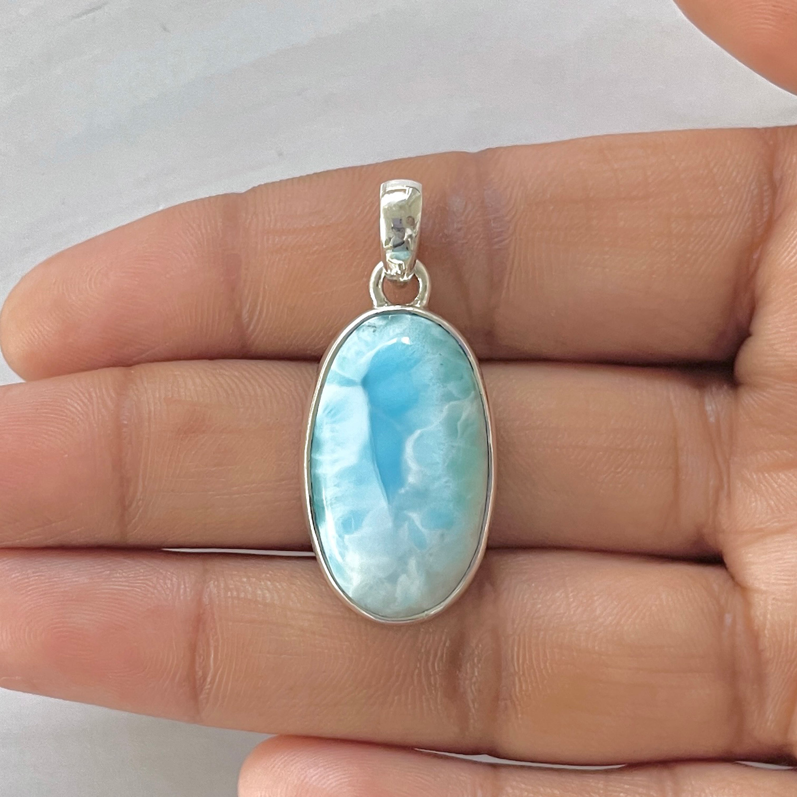 Larimar Pendant-(LAR-1-253)