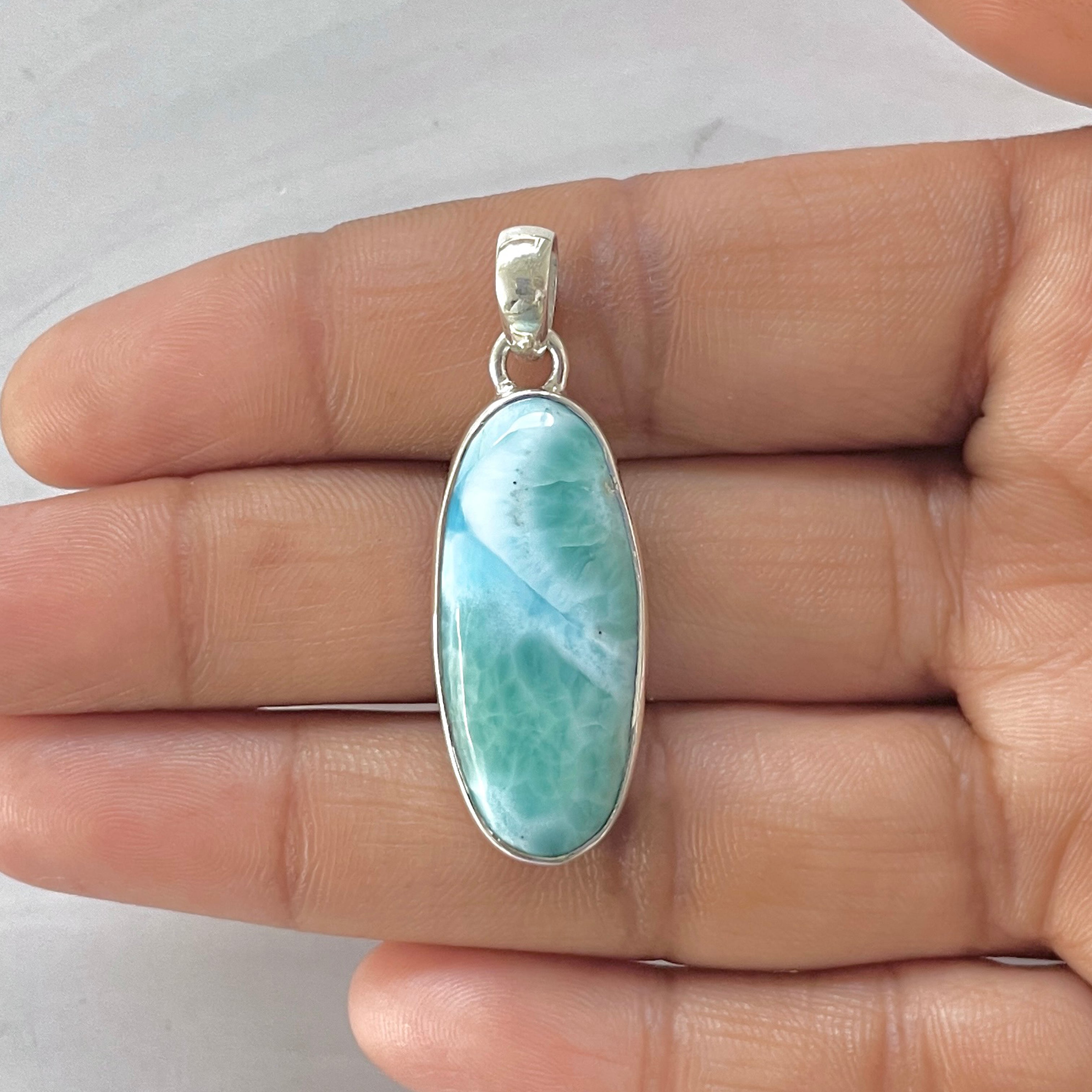 Larimar Pendant-(LAR-1-254)
