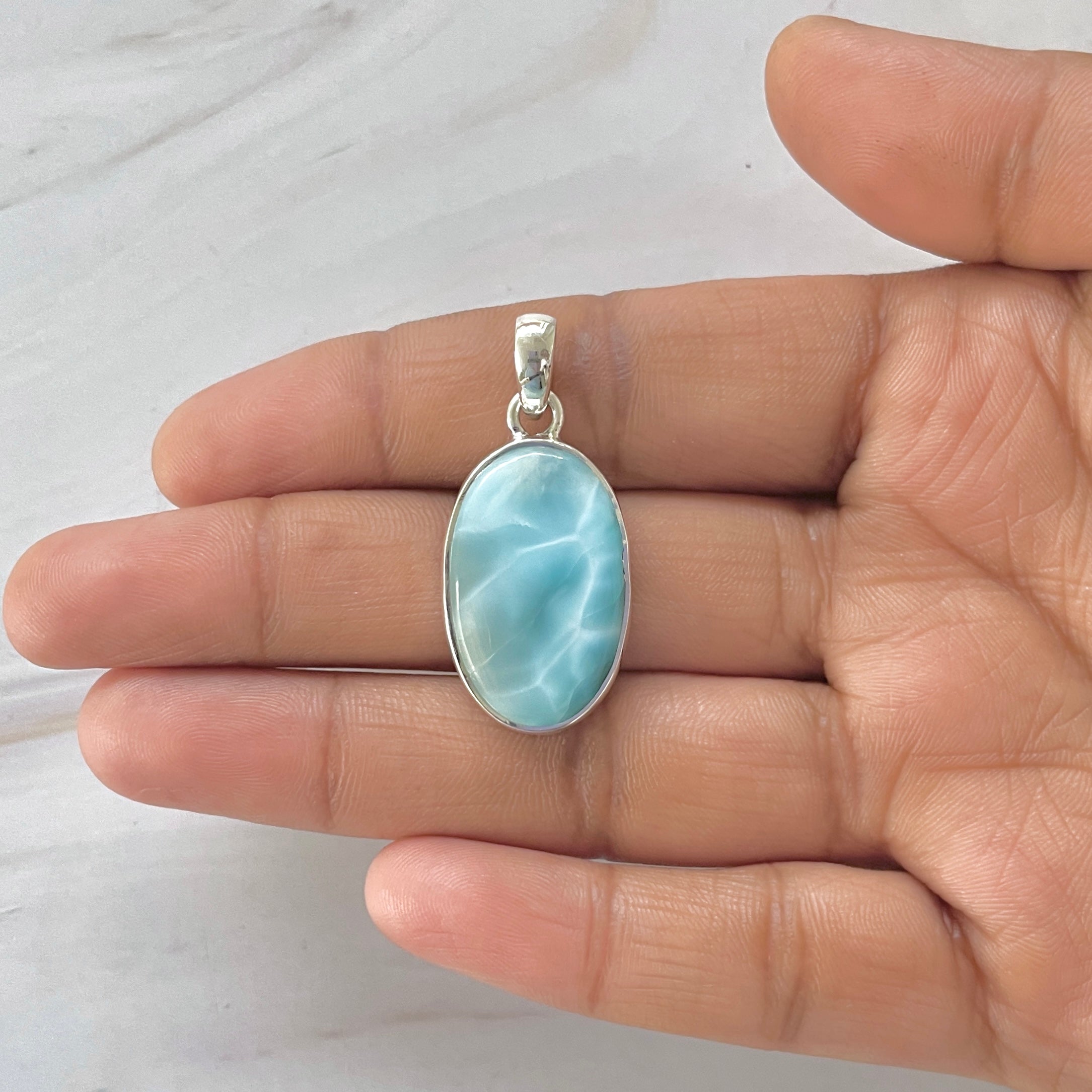 Larimar Pendant-(LAR-1-264)