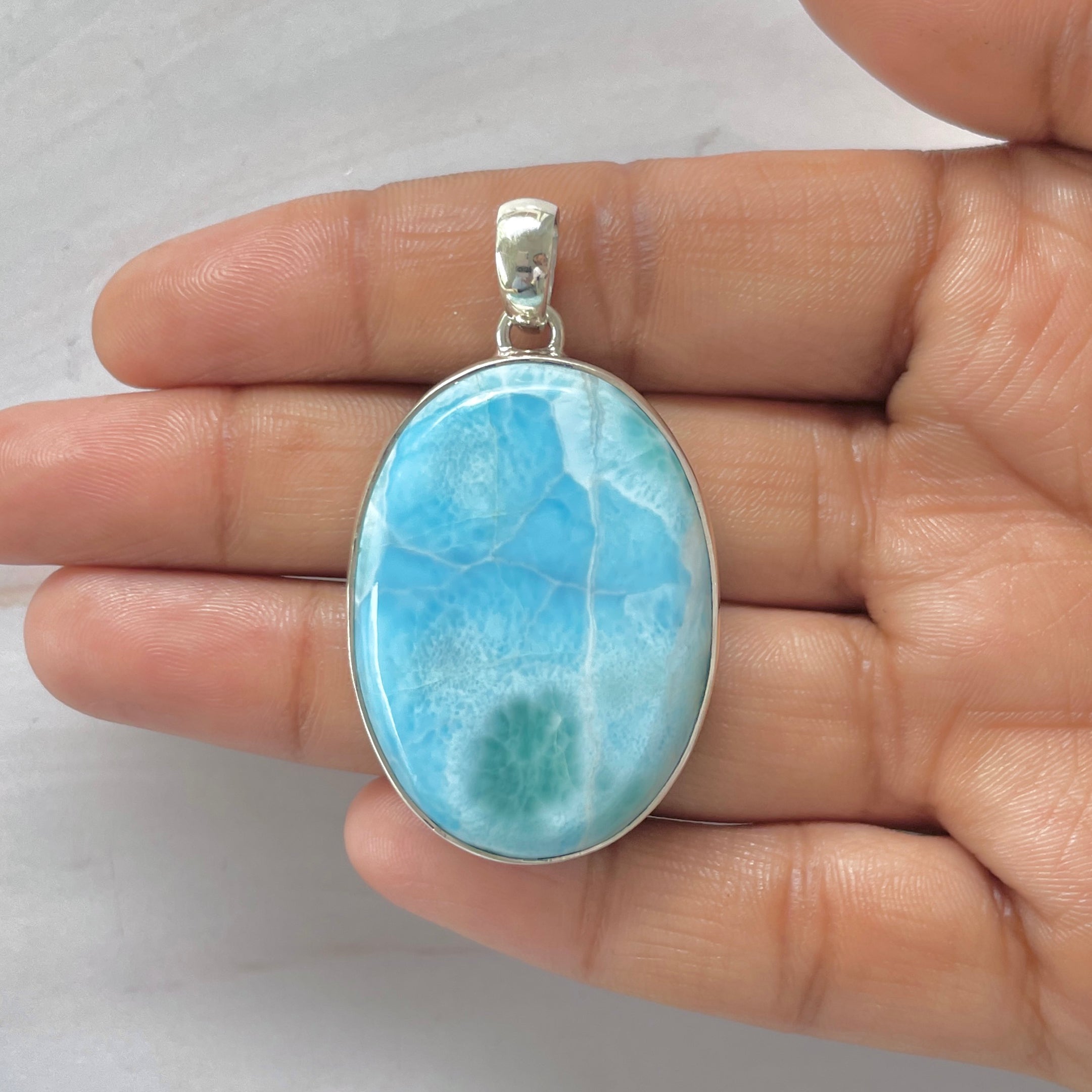 Larimar Pendant-(LAR-1-278)