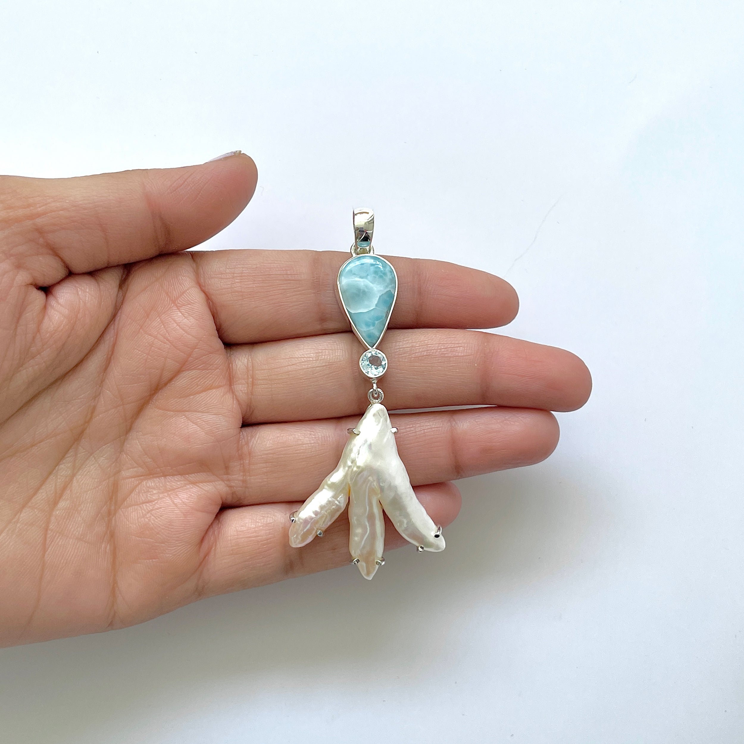 Larimar Pendant-(LAR-1-29)