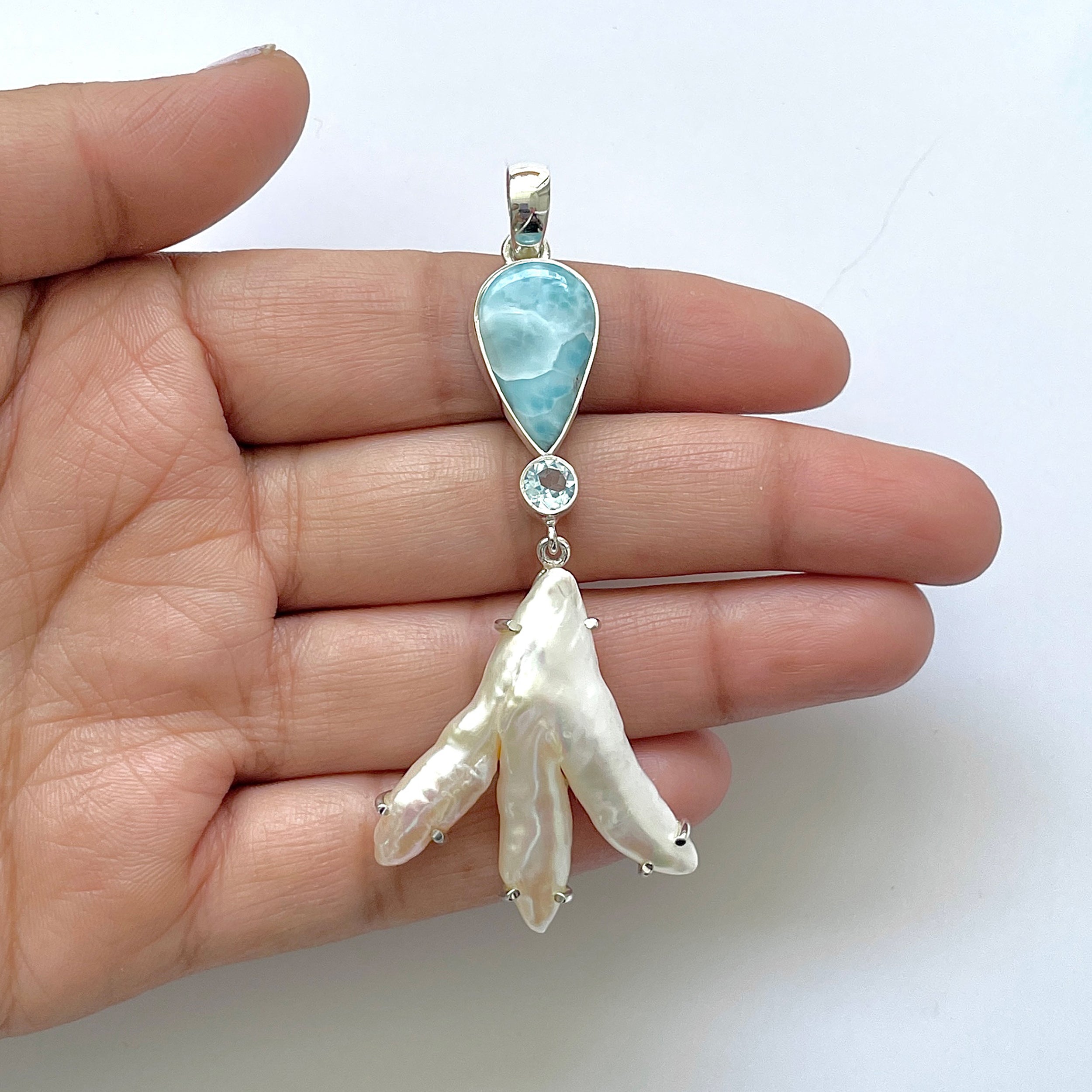 Larimar Pendant-(LAR-1-29)