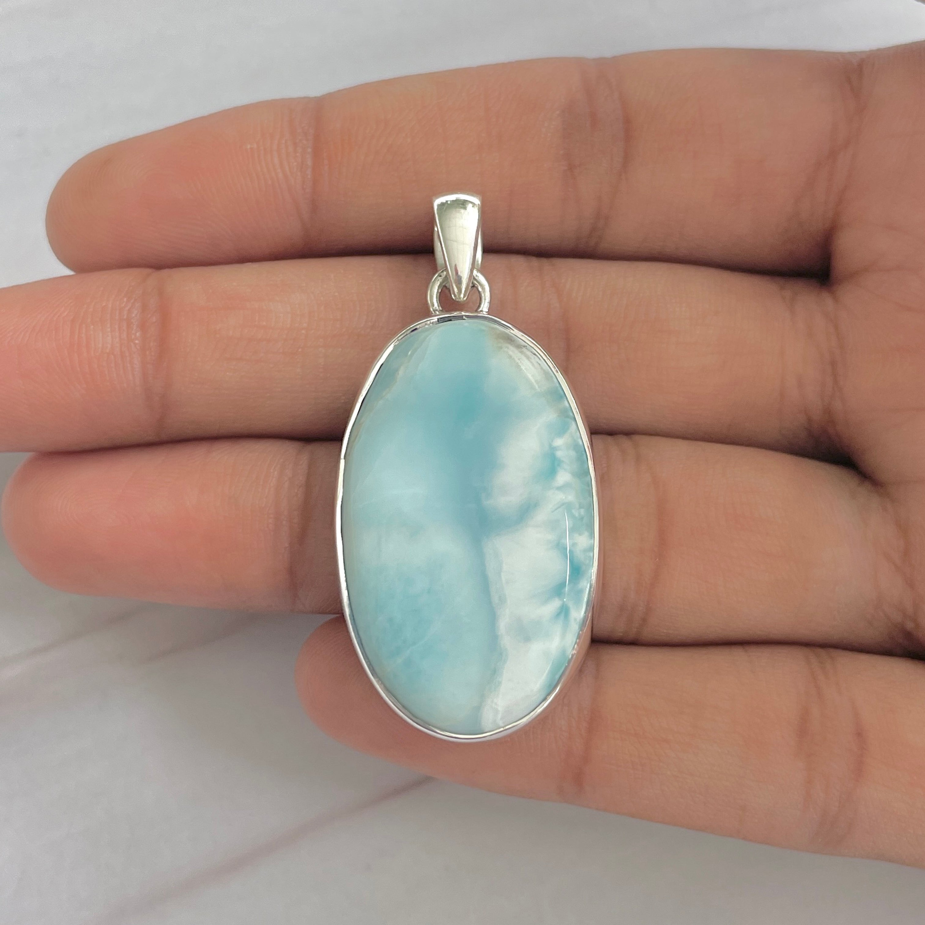 Larimar Pendant-(LAR-1-290)