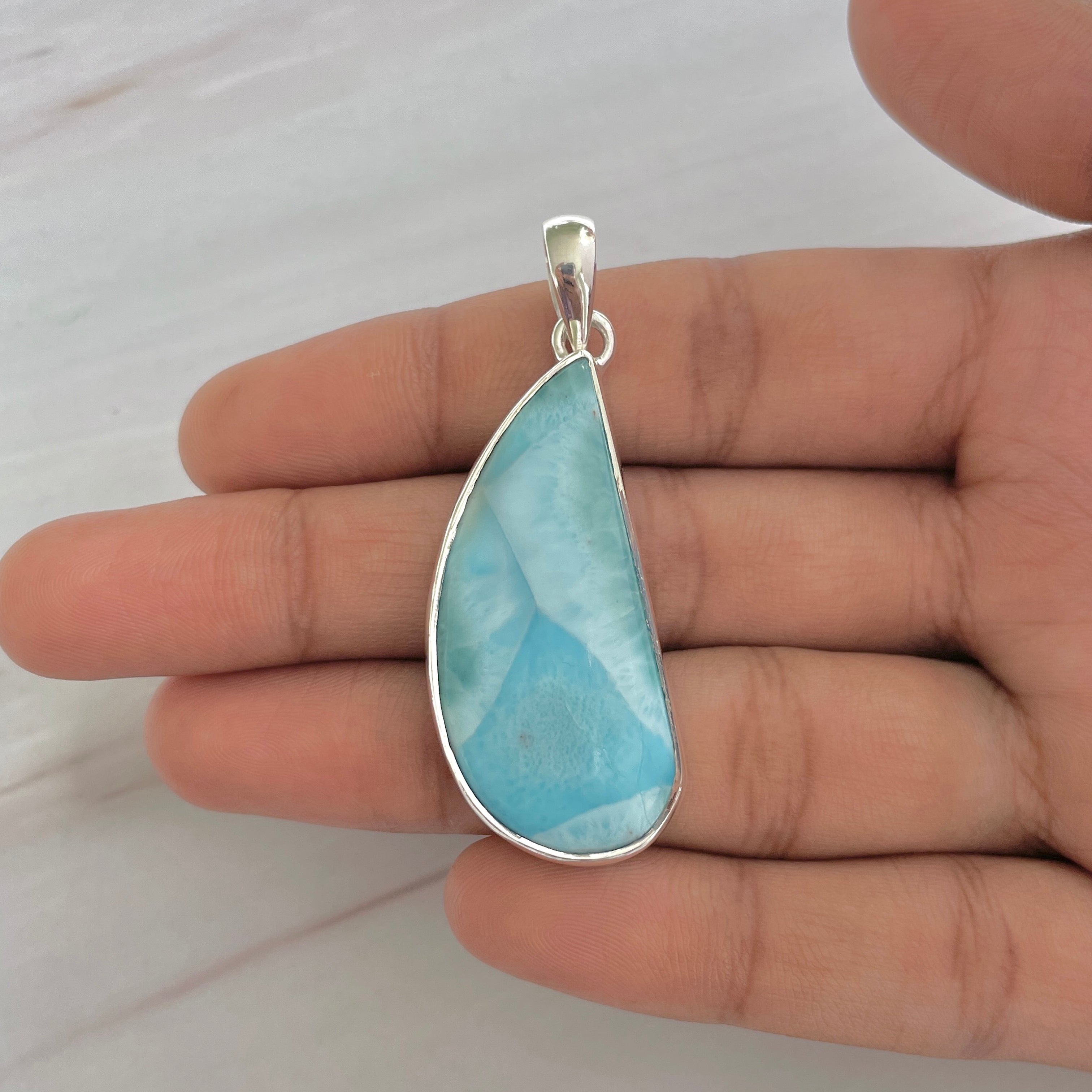 Larimar Pendant-(LAR-1-291)