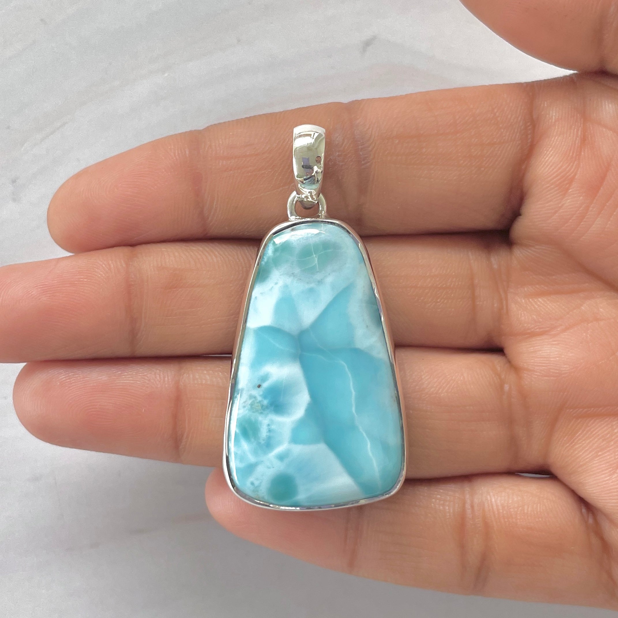 Larimar Pendant-(LAR-1-296)