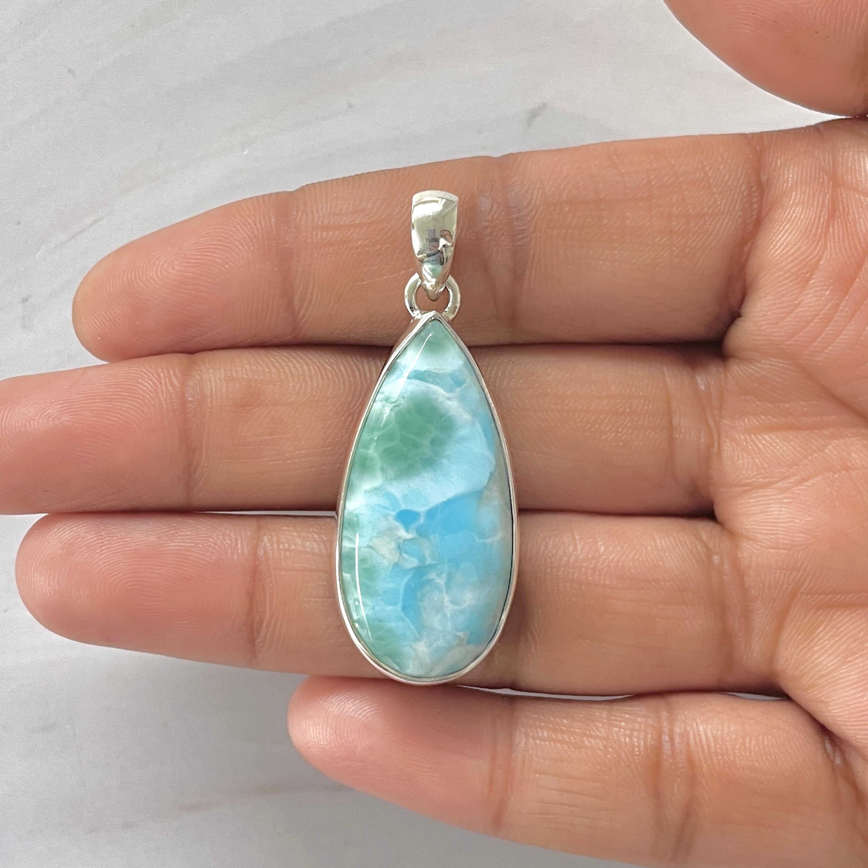 Larimar Pendant-(LAR-1-313)