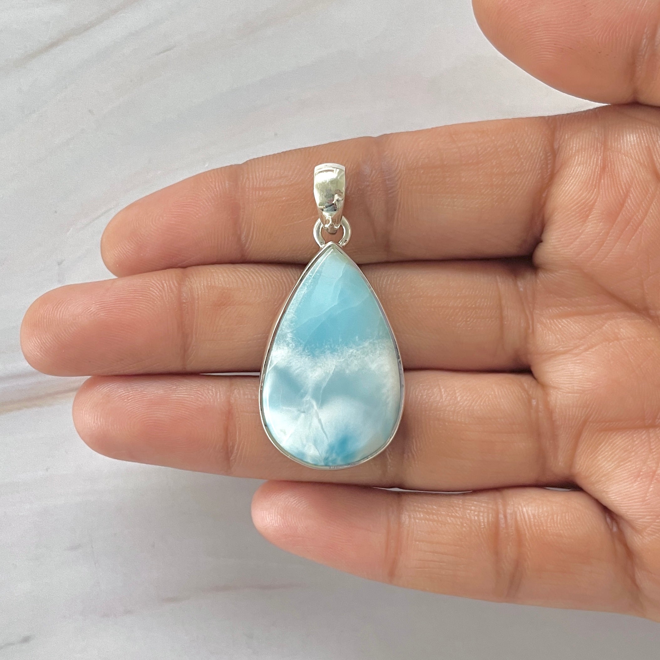 Larimar Pendant-(LAR-1-323)