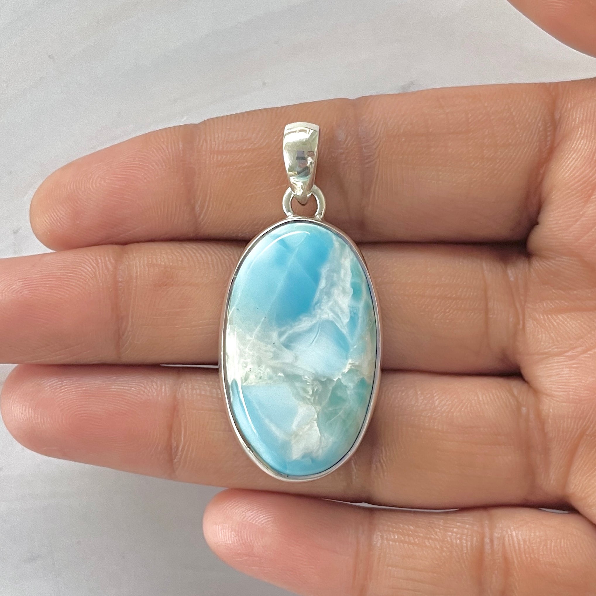 Larimar Pendant-(LAR-1-324)