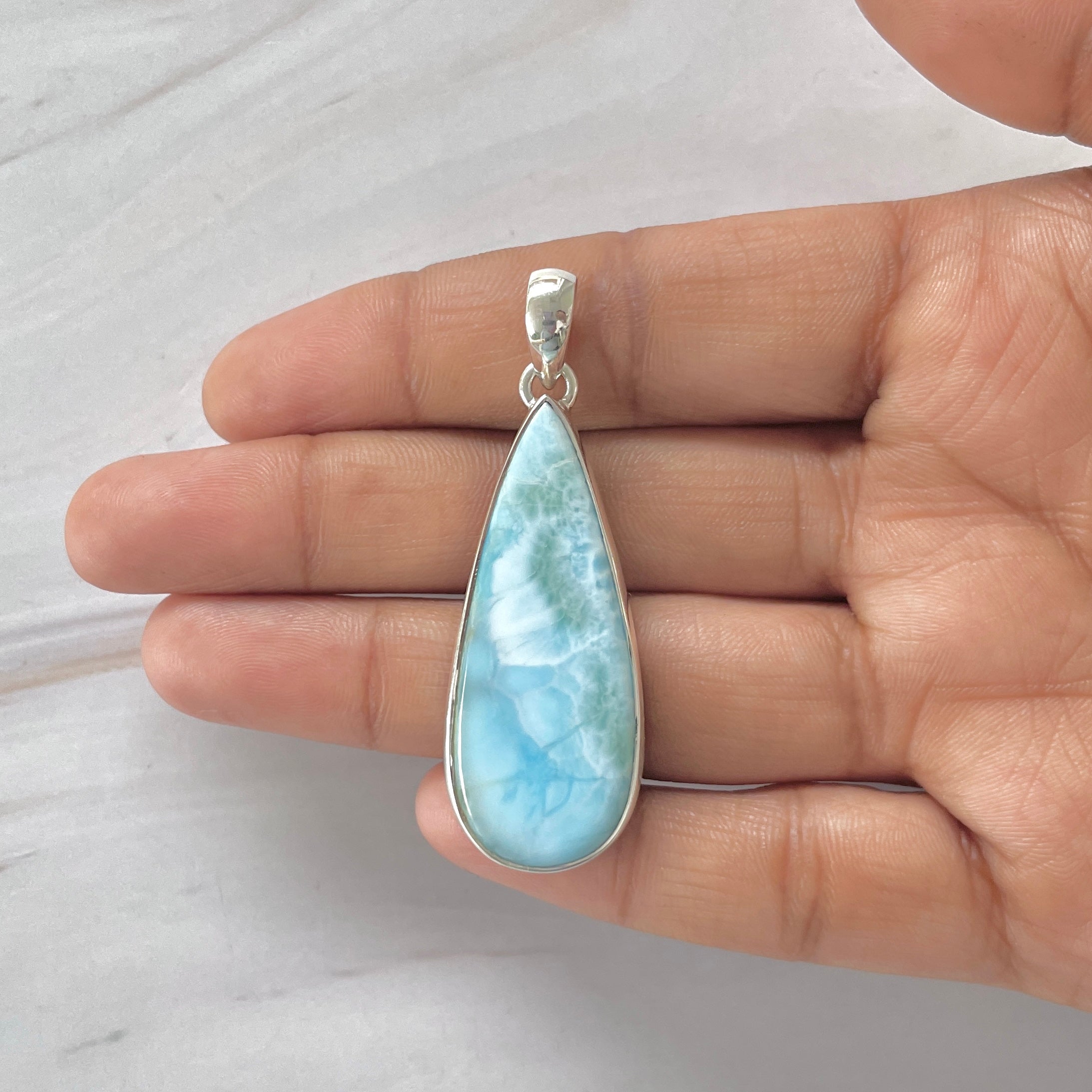Larimar Pendant-(LAR-1-325)