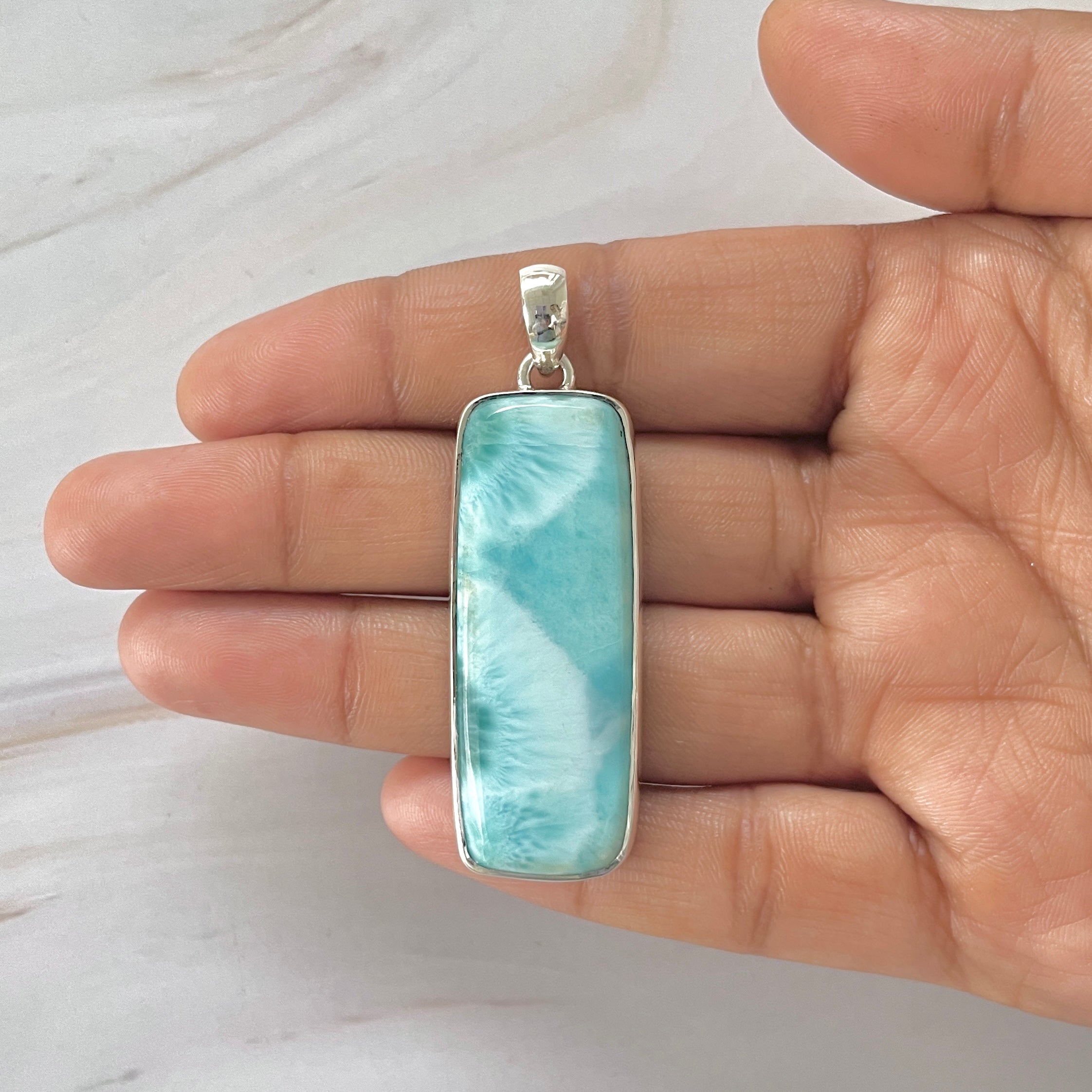 Larimar Pendant-(LAR-1-328)