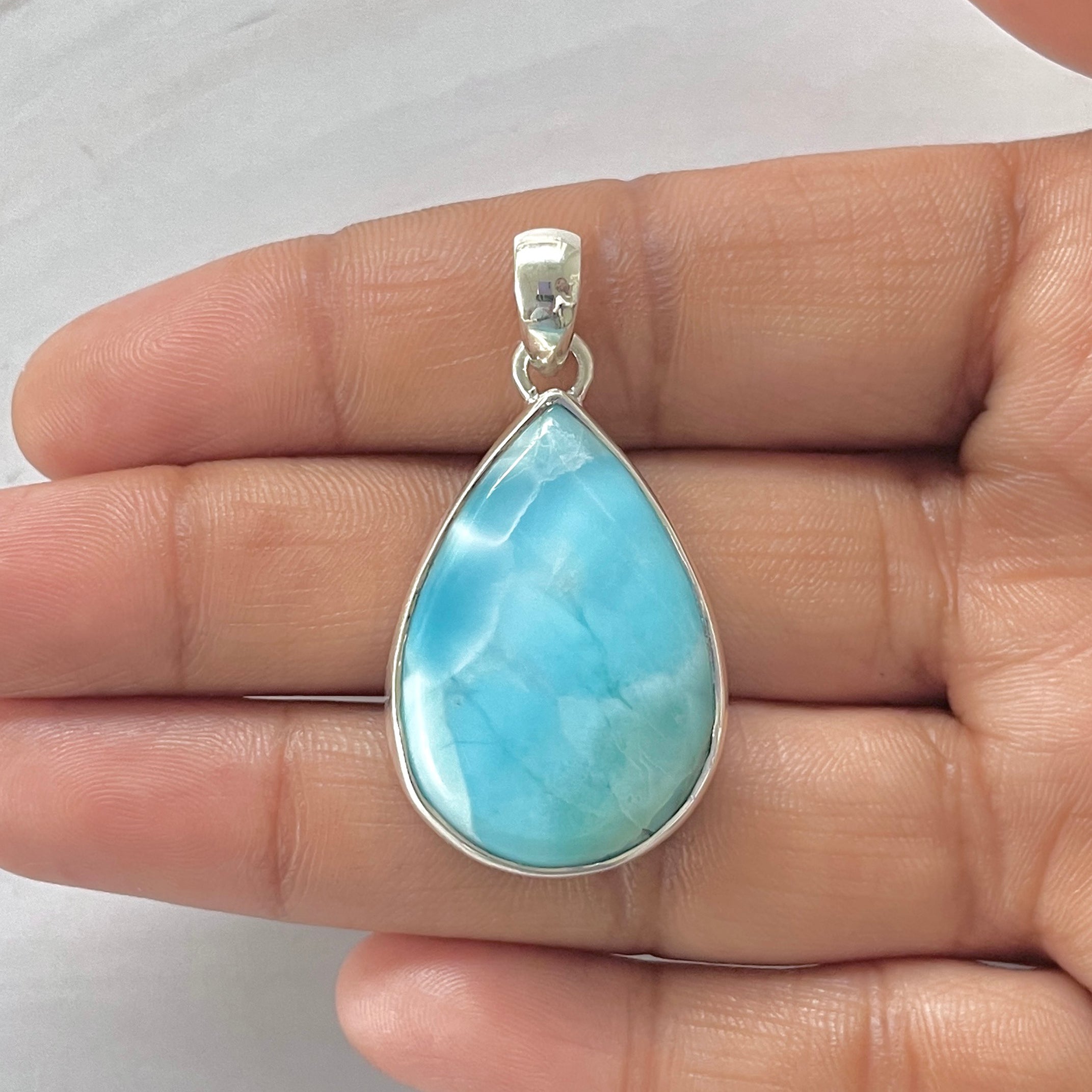 Larimar Pendant-(LAR-1-340)