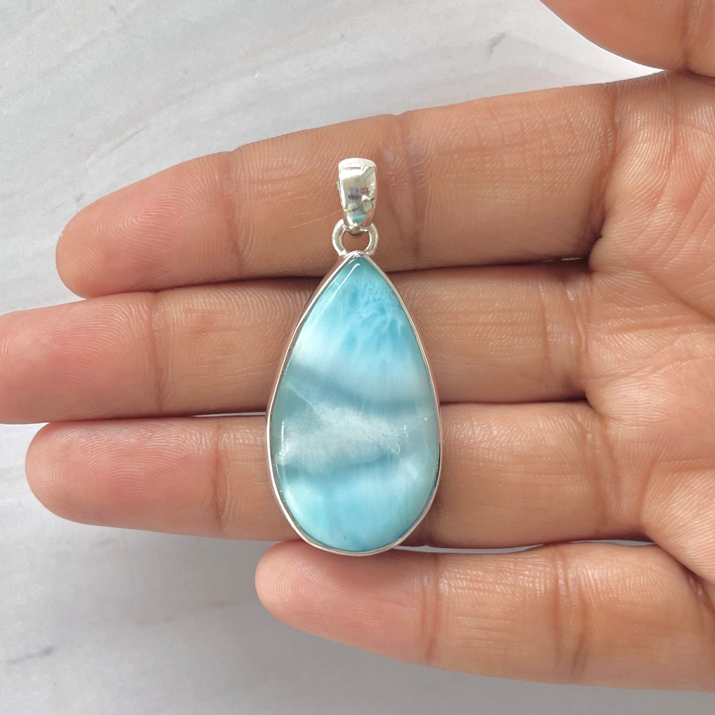 Larimar Pendant-(LAR-1-341)