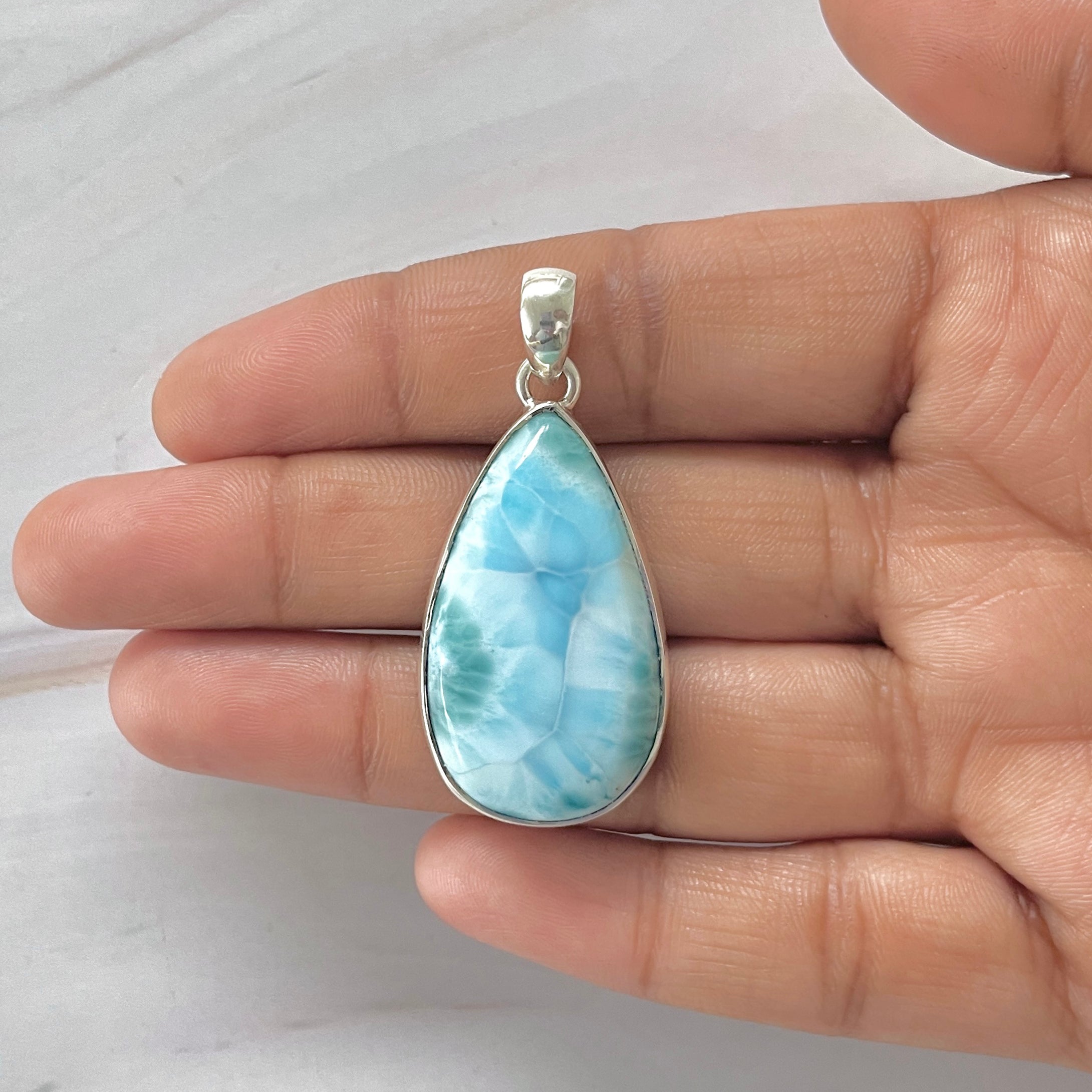 Larimar Pendant-(LAR-1-343)