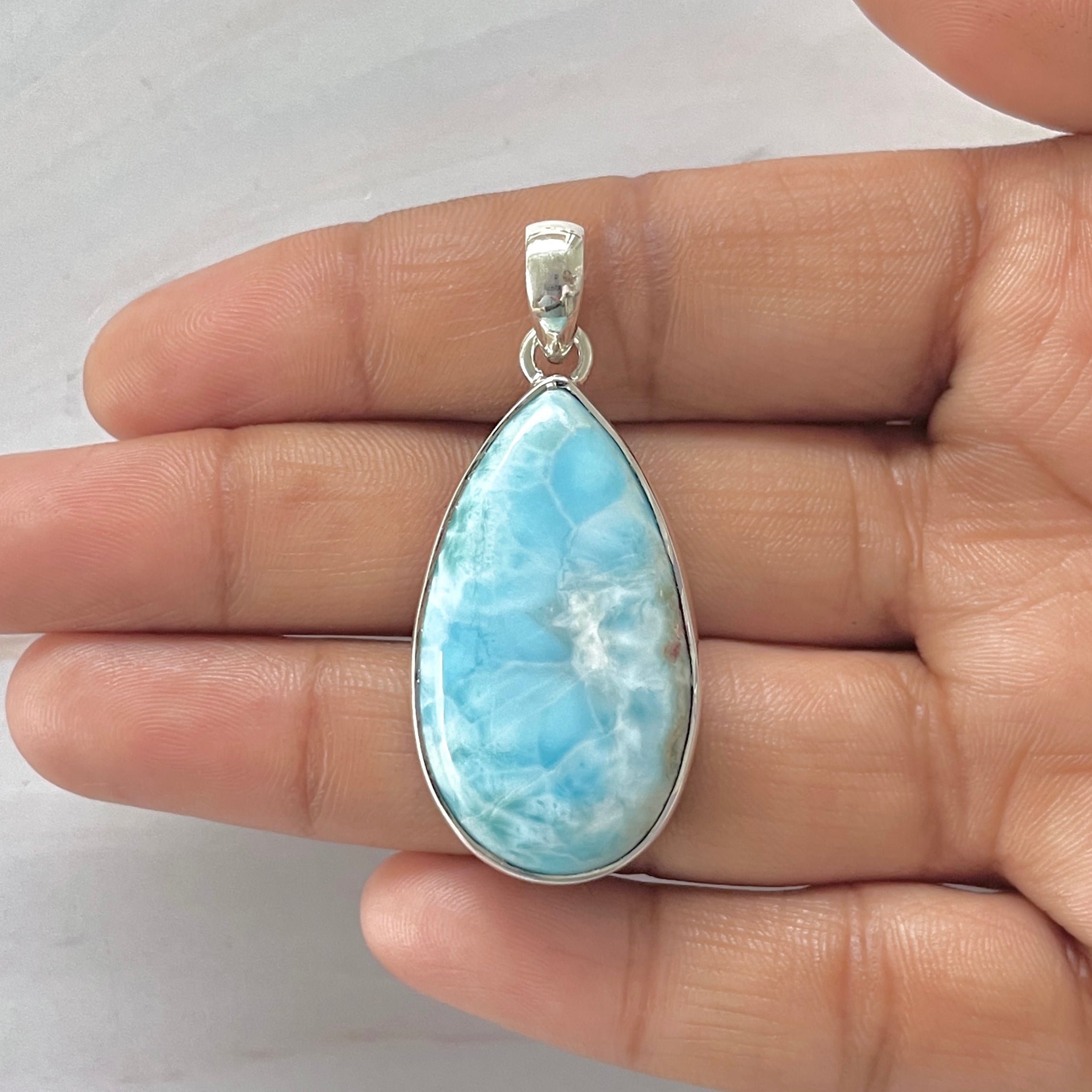 Larimar Pendant-(LAR-1-347)