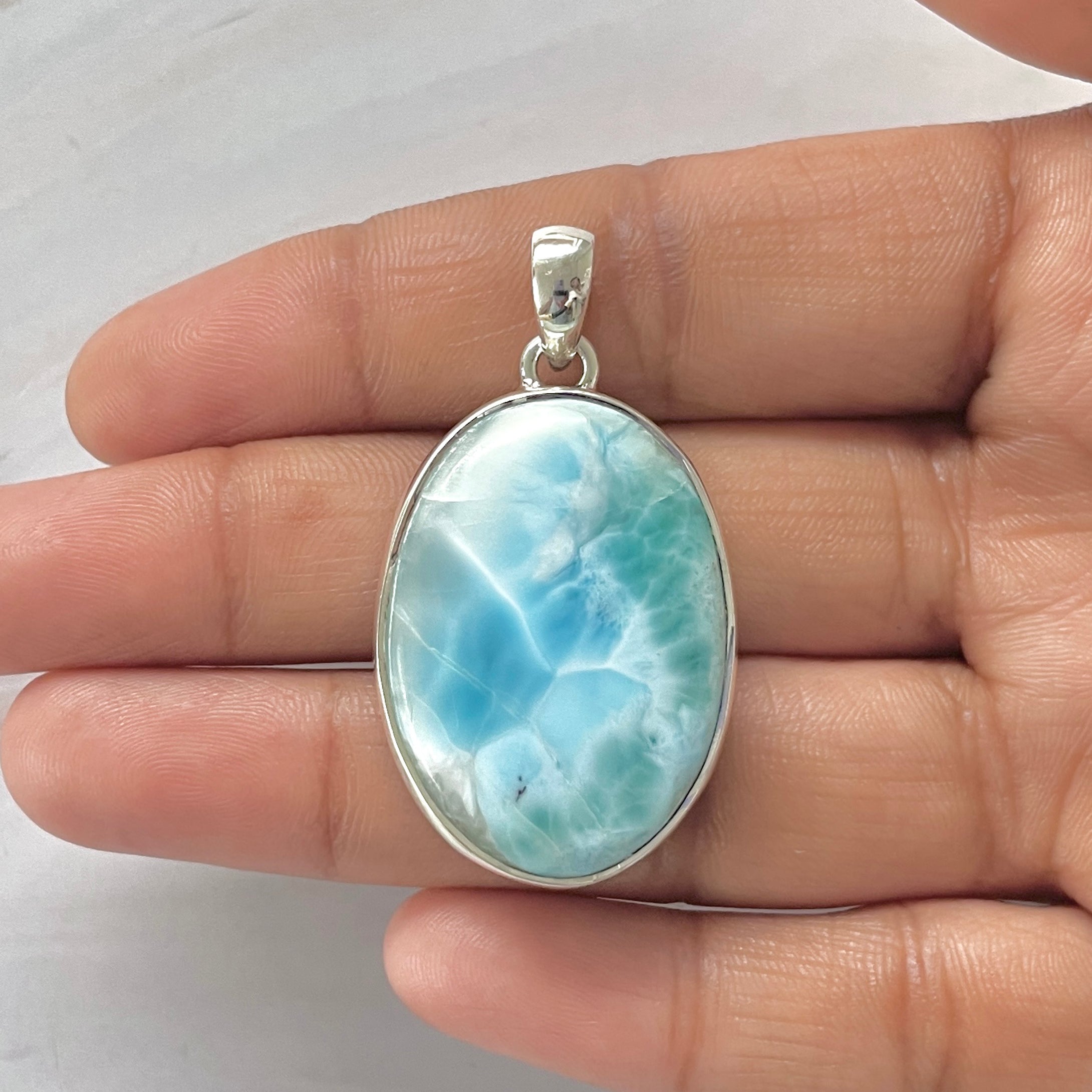 Larimar Pendant-(LAR-1-349)