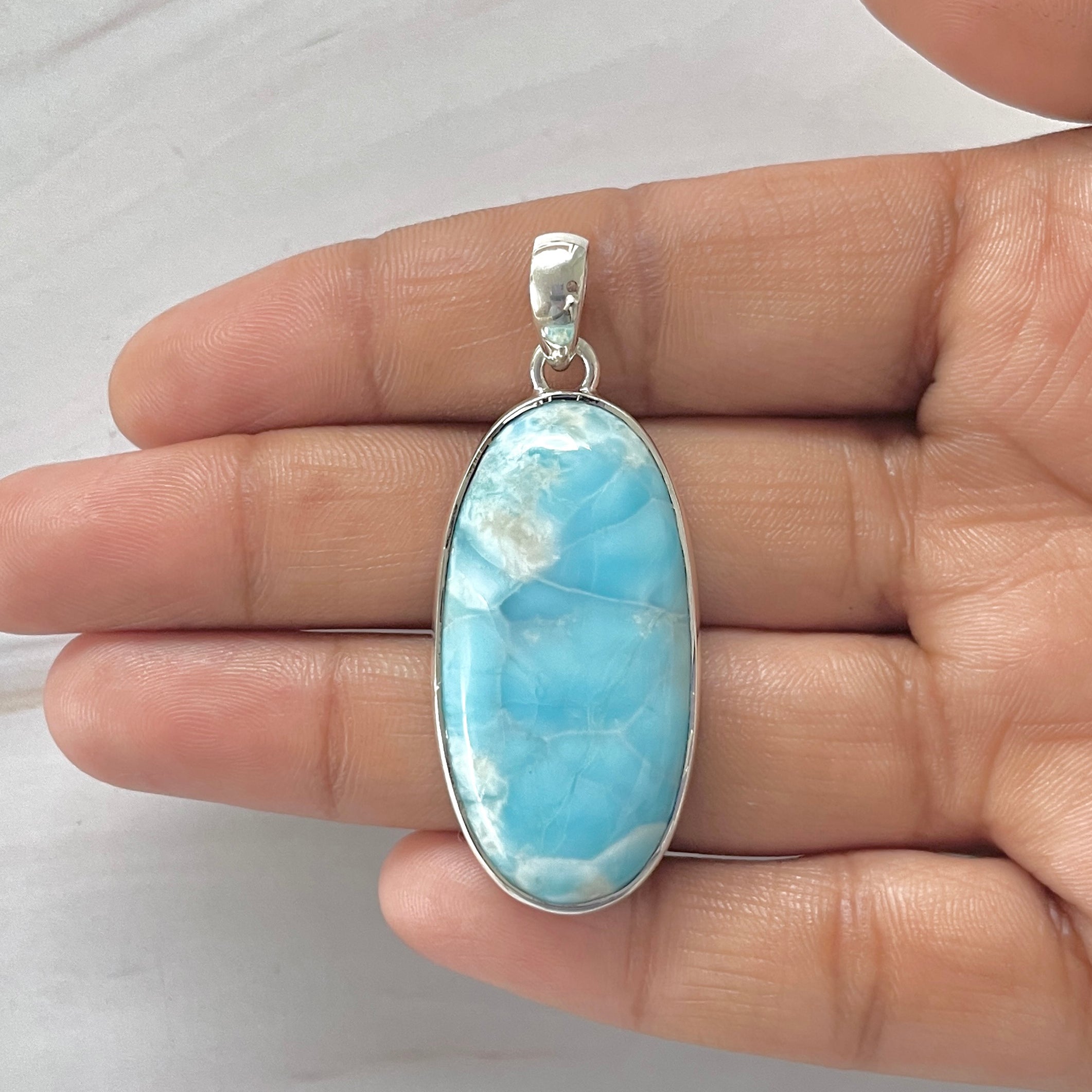 Larimar Pendant-(LAR-1-351)