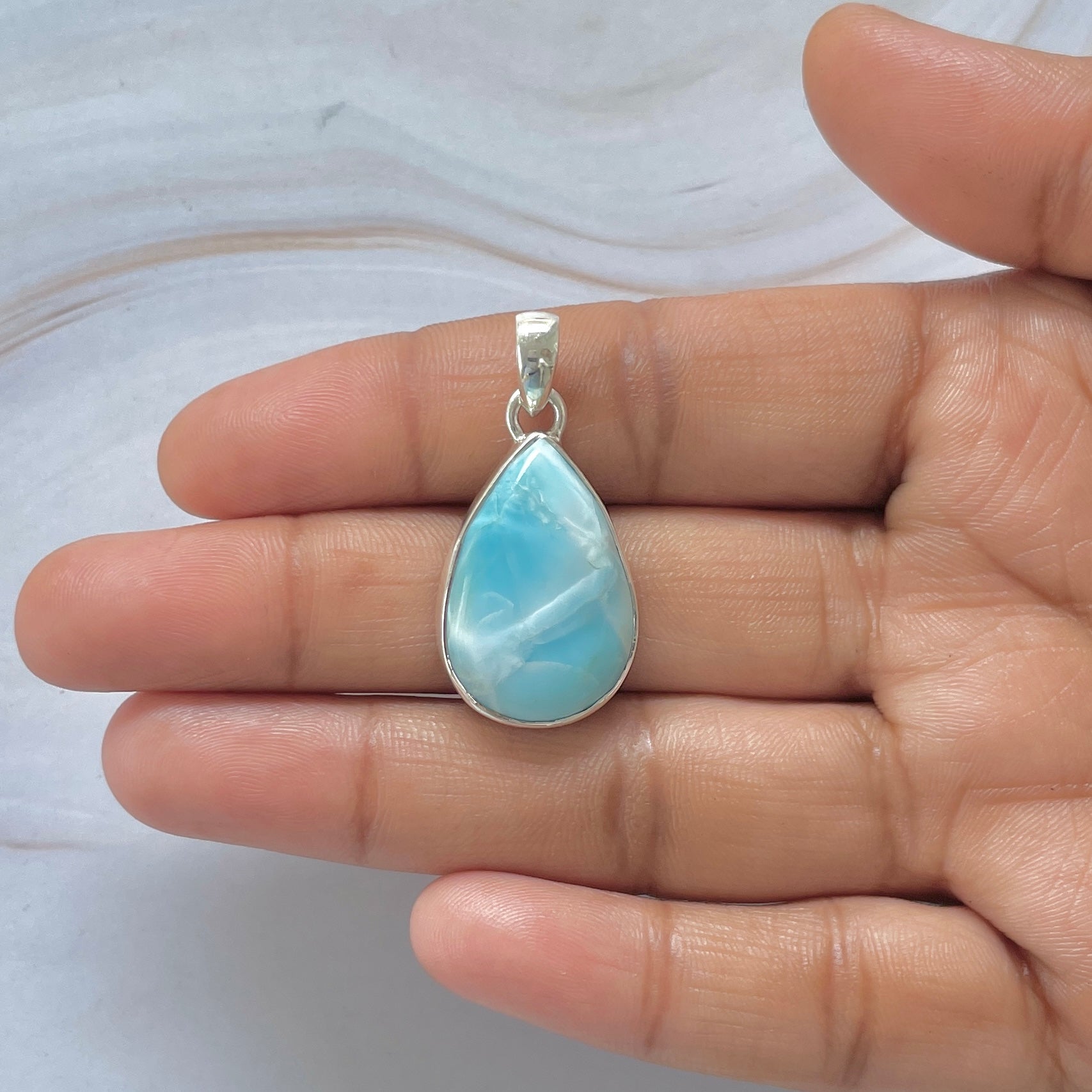 Larimar Pendant-(LAR-1-356)
