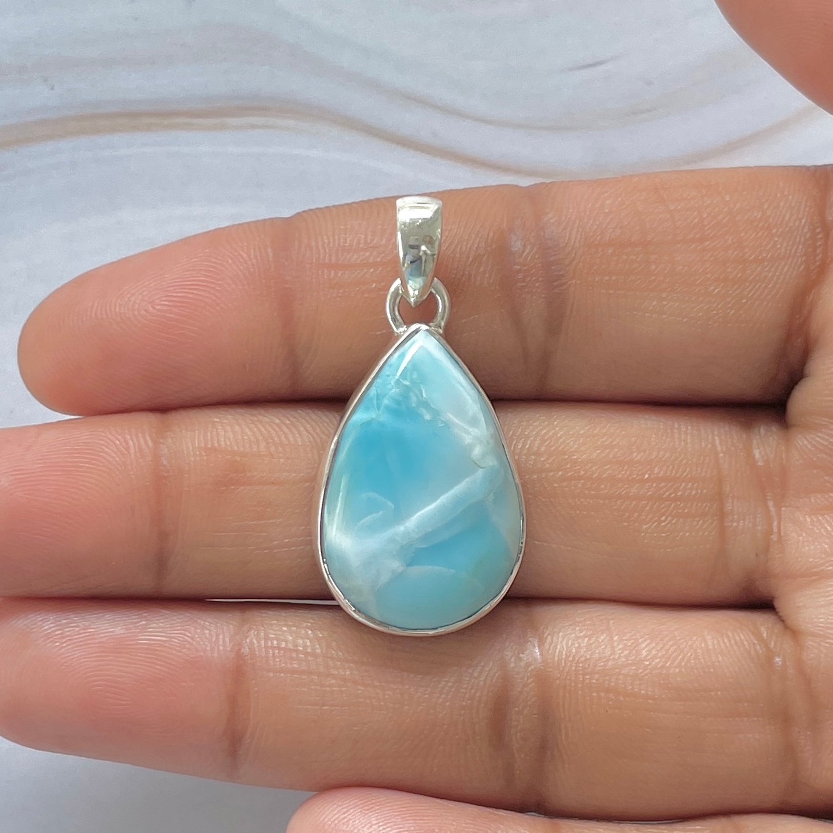 Larimar Pendant-(LAR-1-356)