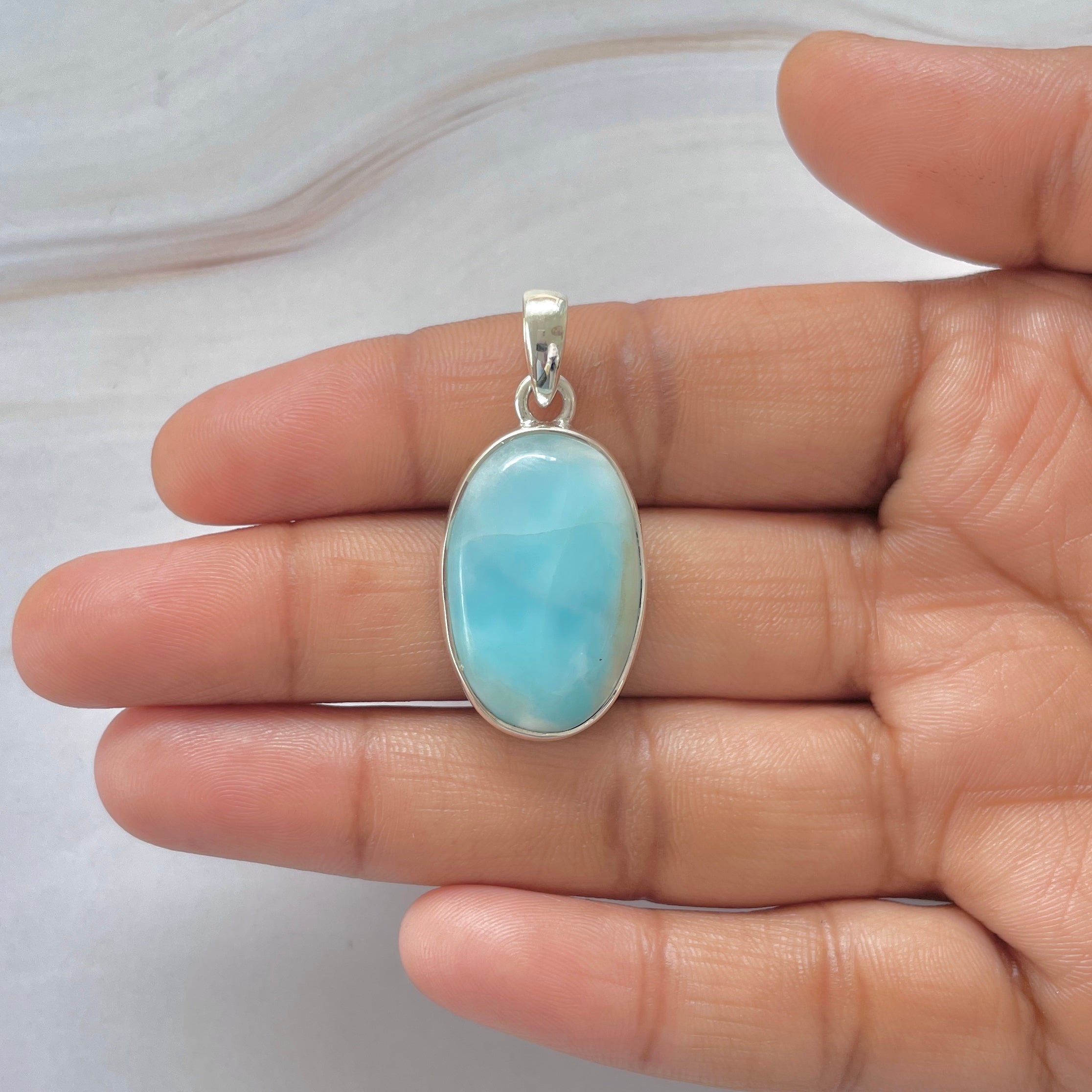 Larimar Pendant-(LAR-1-357)