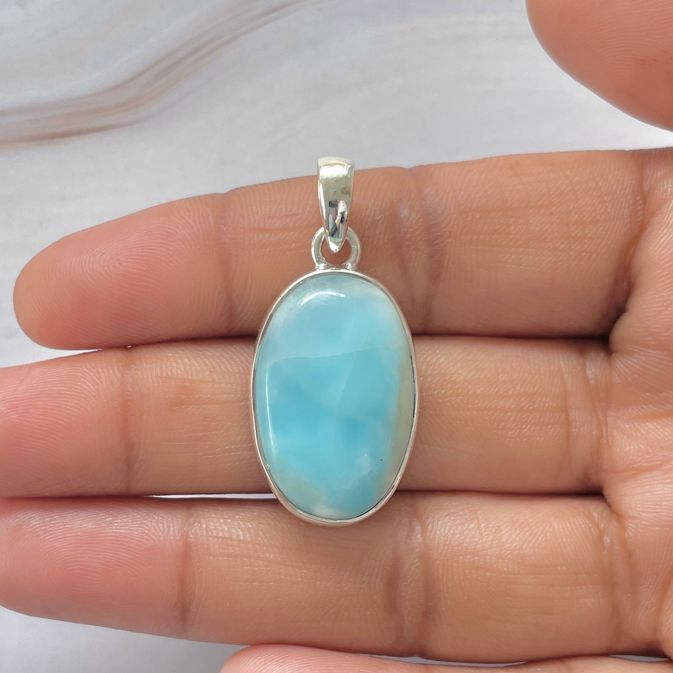 Larimar Pendant-(LAR-1-357)