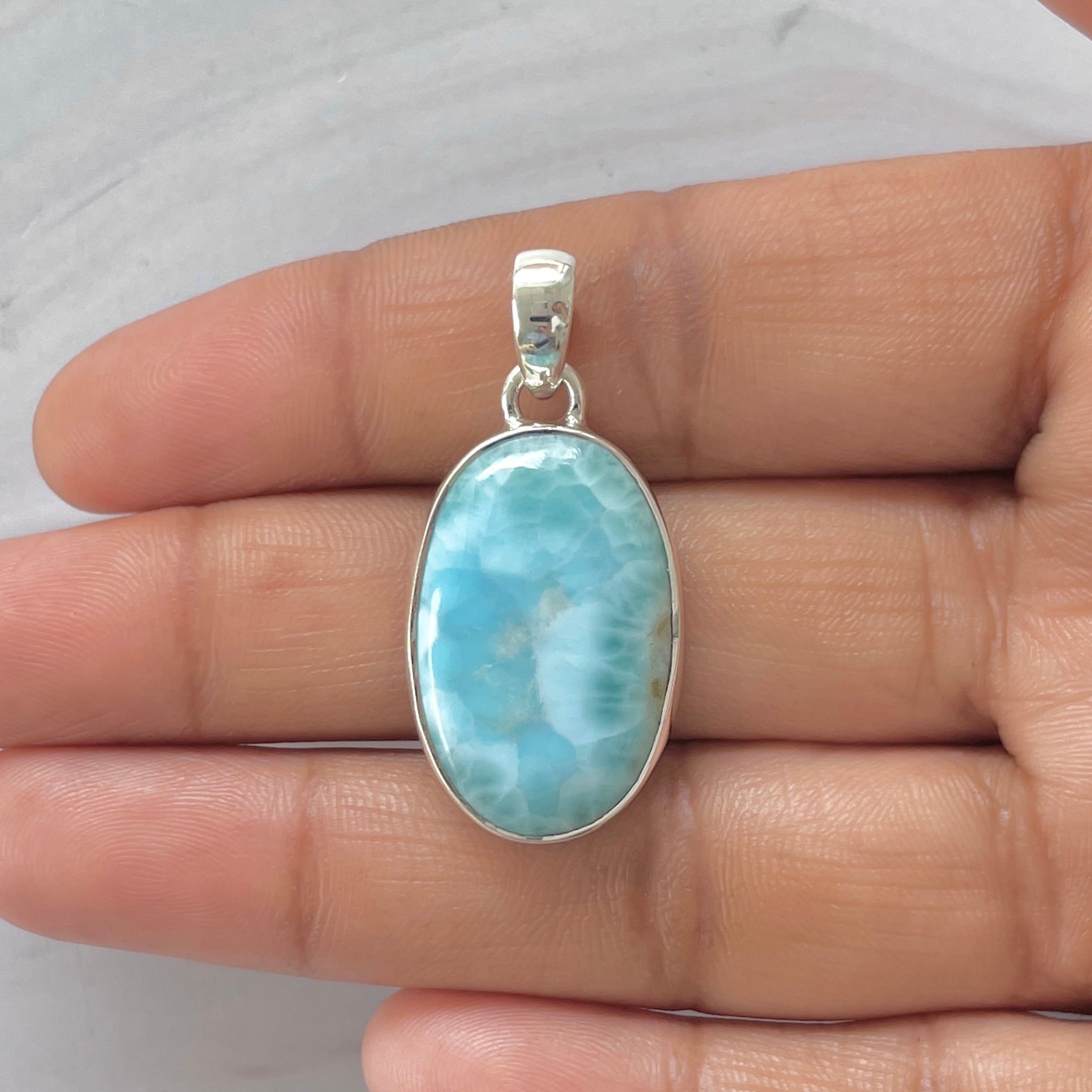 Larimar Pendant-(LAR-1-361)