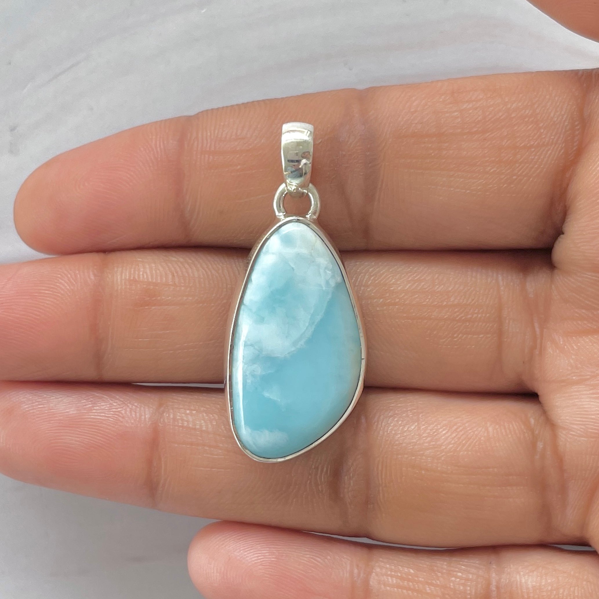 Larimar Pendant-(LAR-1-362)