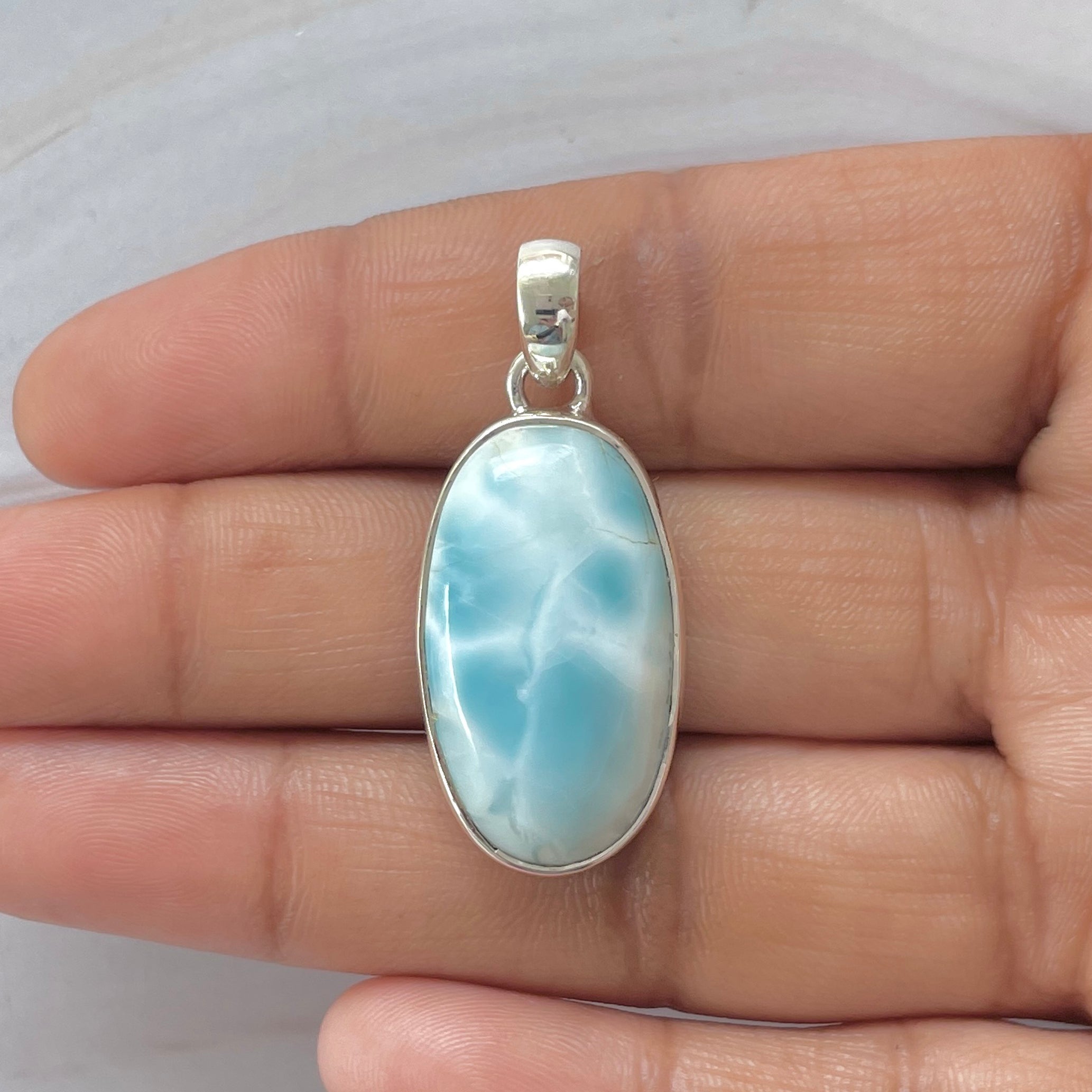 Larimar Pendant-(LAR-1-366)