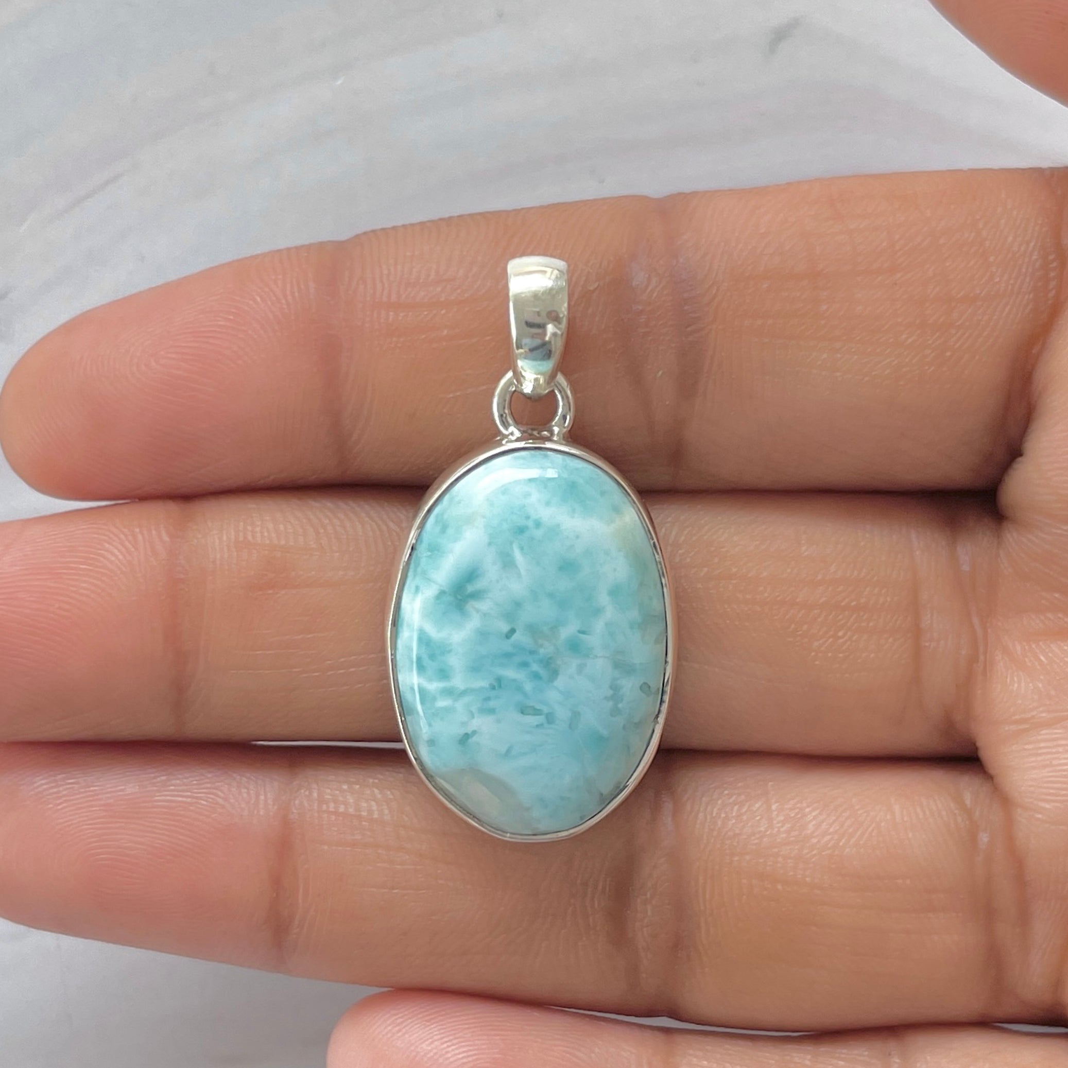 Larimar Pendant-(LAR-1-367)