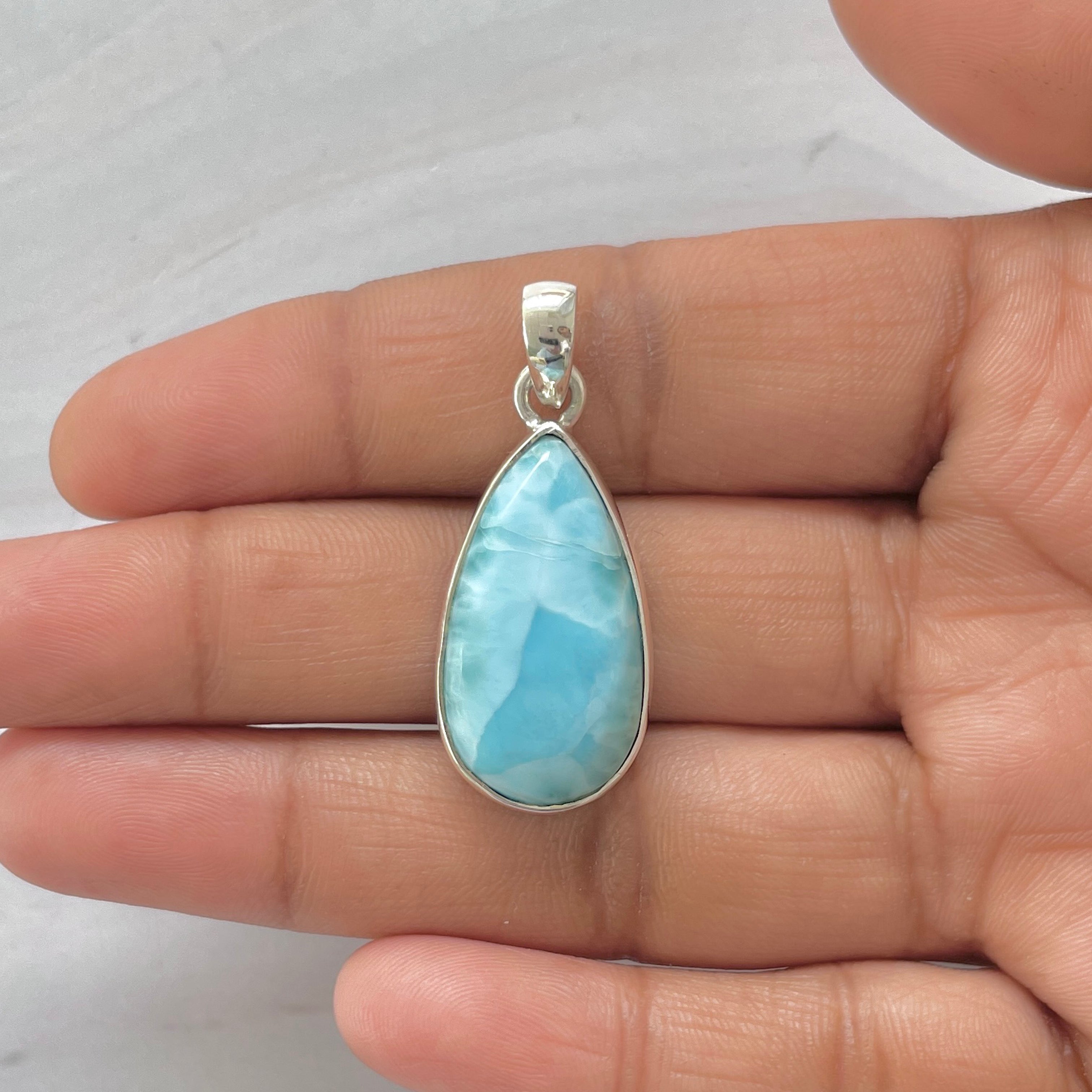Larimar Pendant-(LAR-1-370)