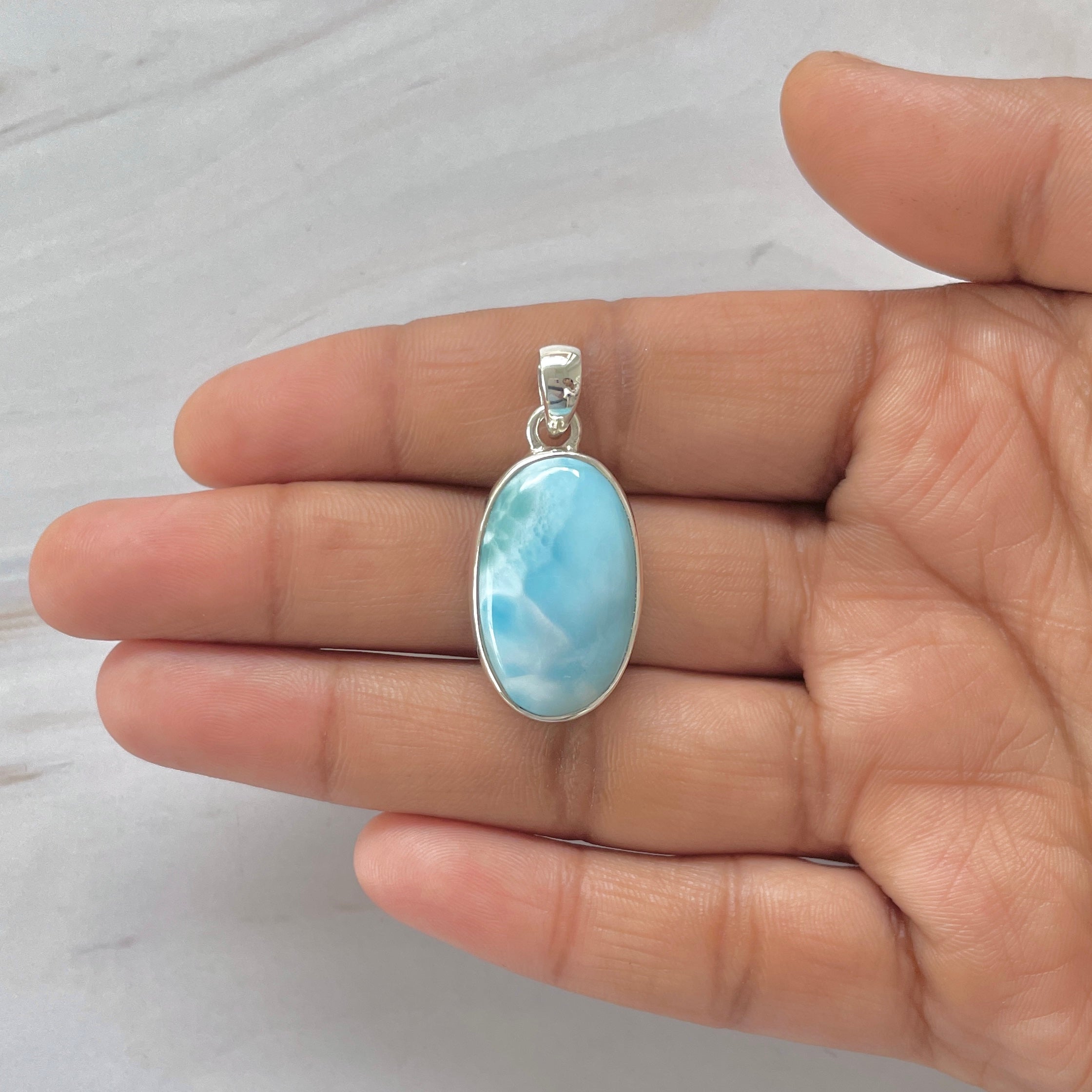 Larimar Pendant-(LAR-1-372)
