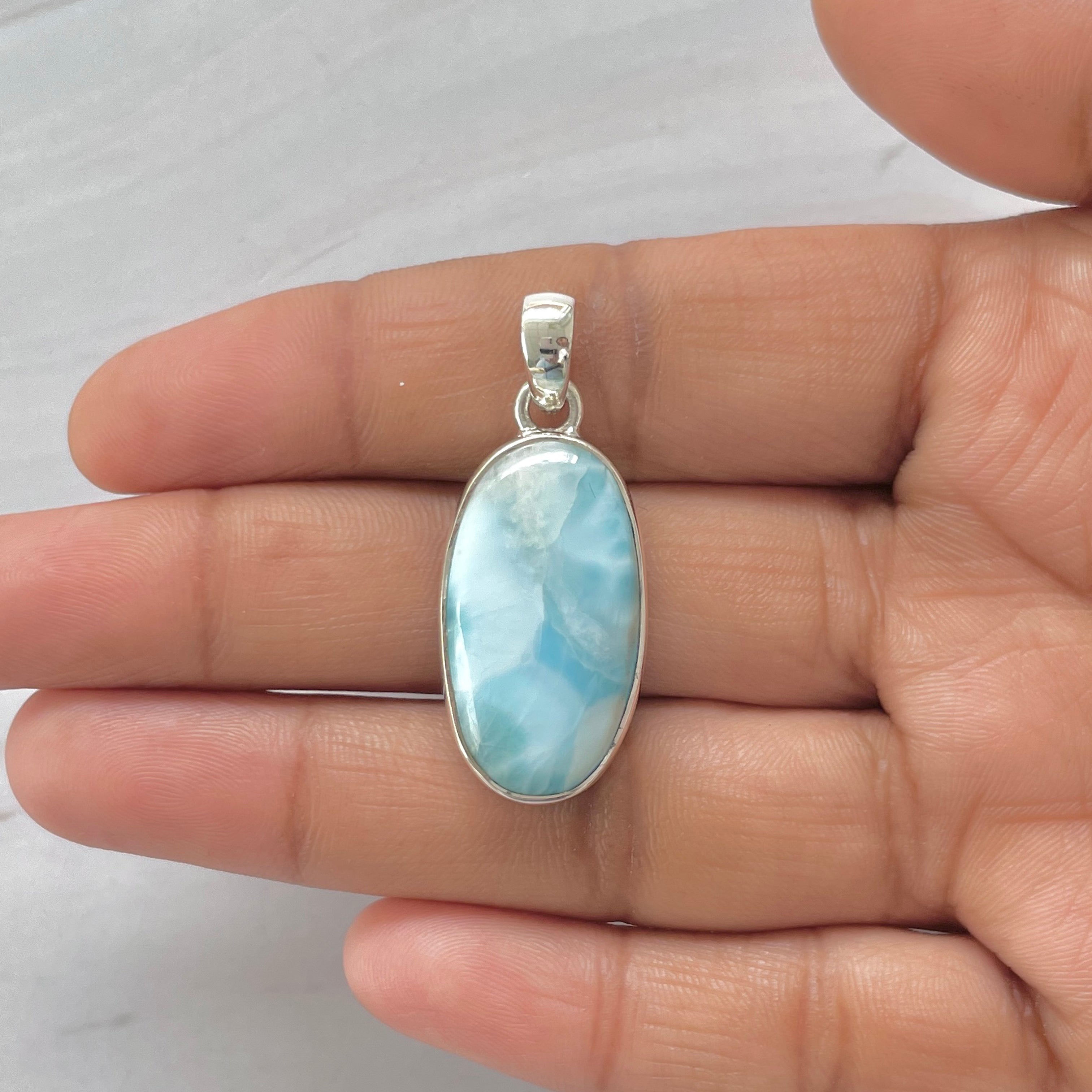 Larimar Pendant-(LAR-1-373)