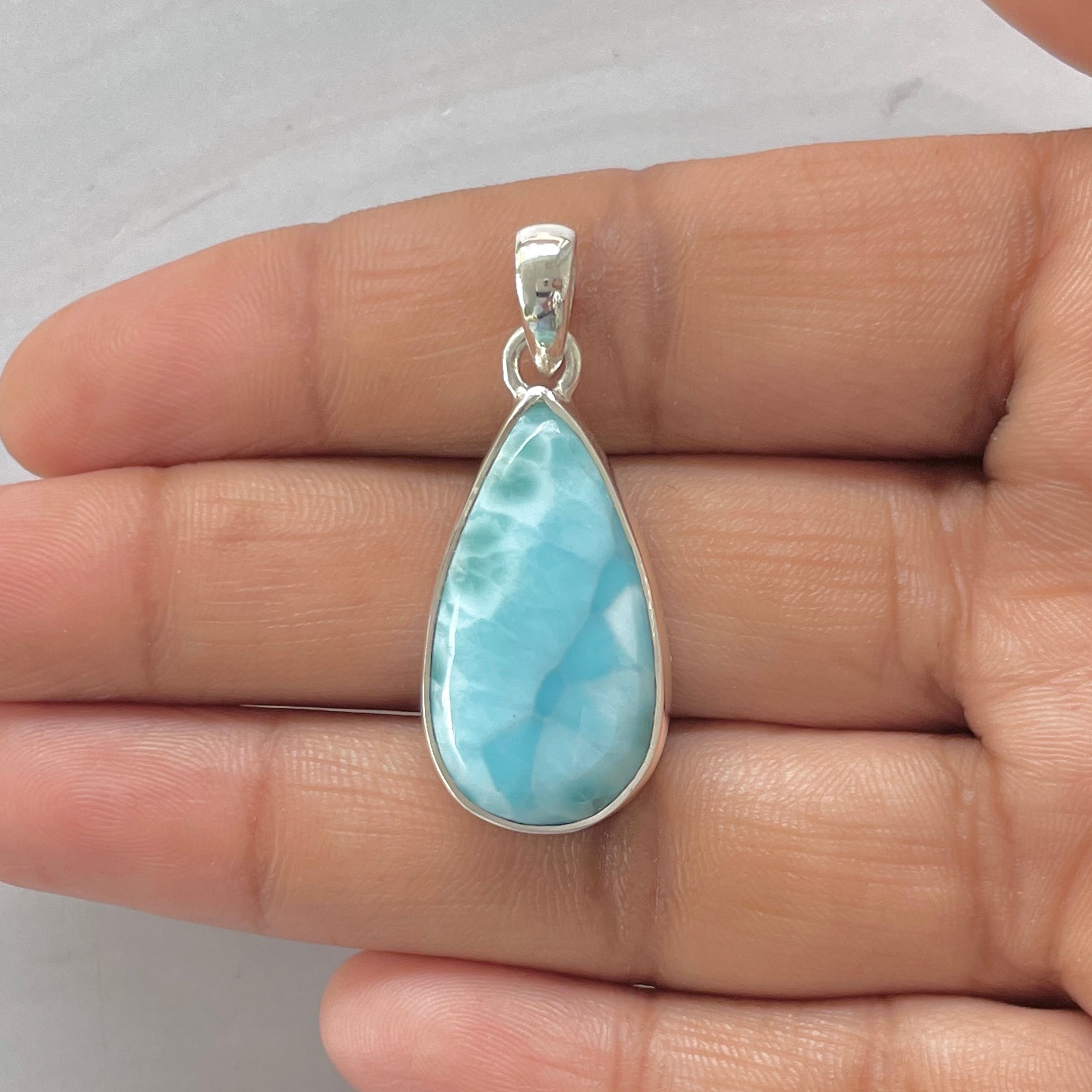 Larimar Pendant-(LAR-1-376)