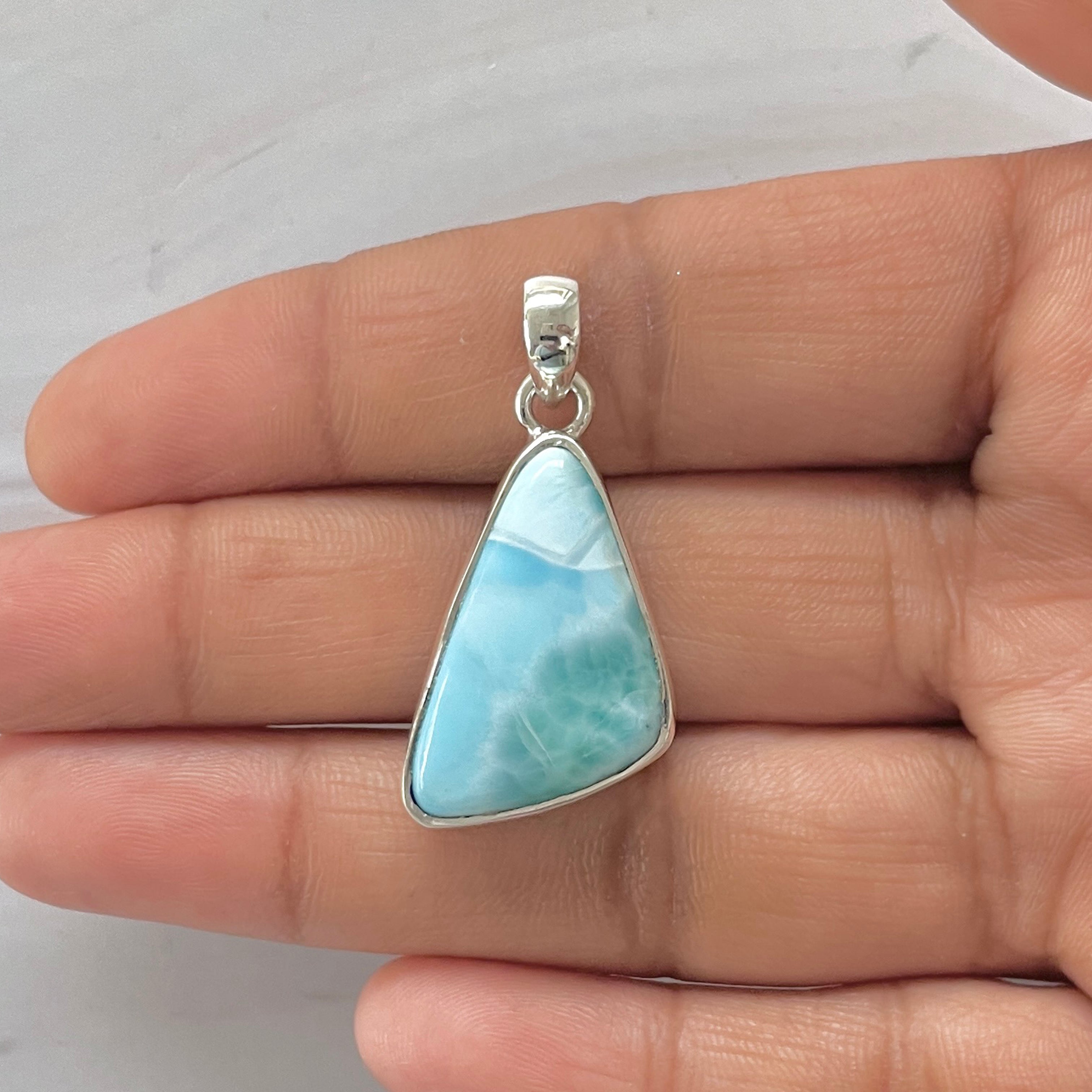 Larimar Pendant-(LAR-1-380)