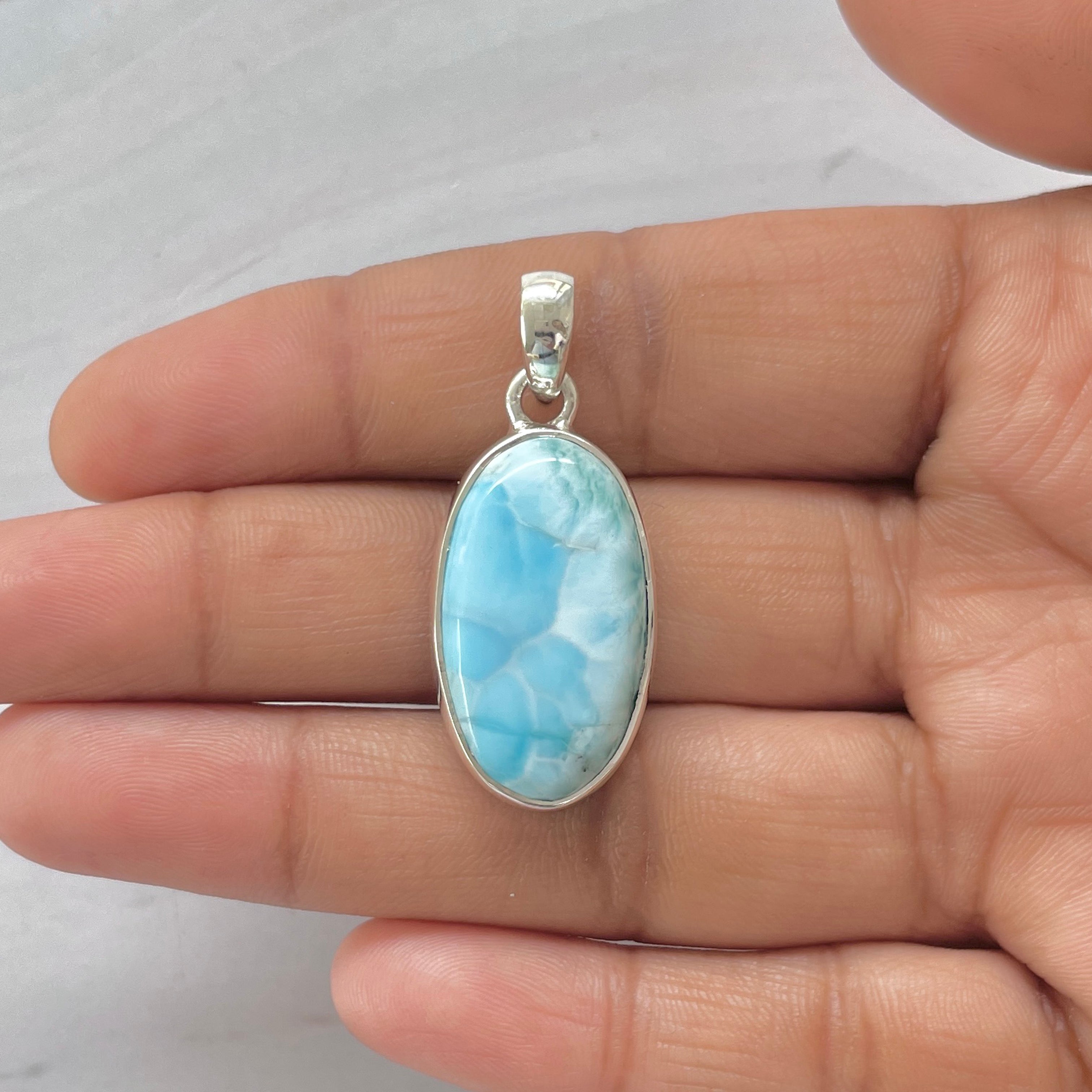 Larimar Pendant-(LAR-1-381)