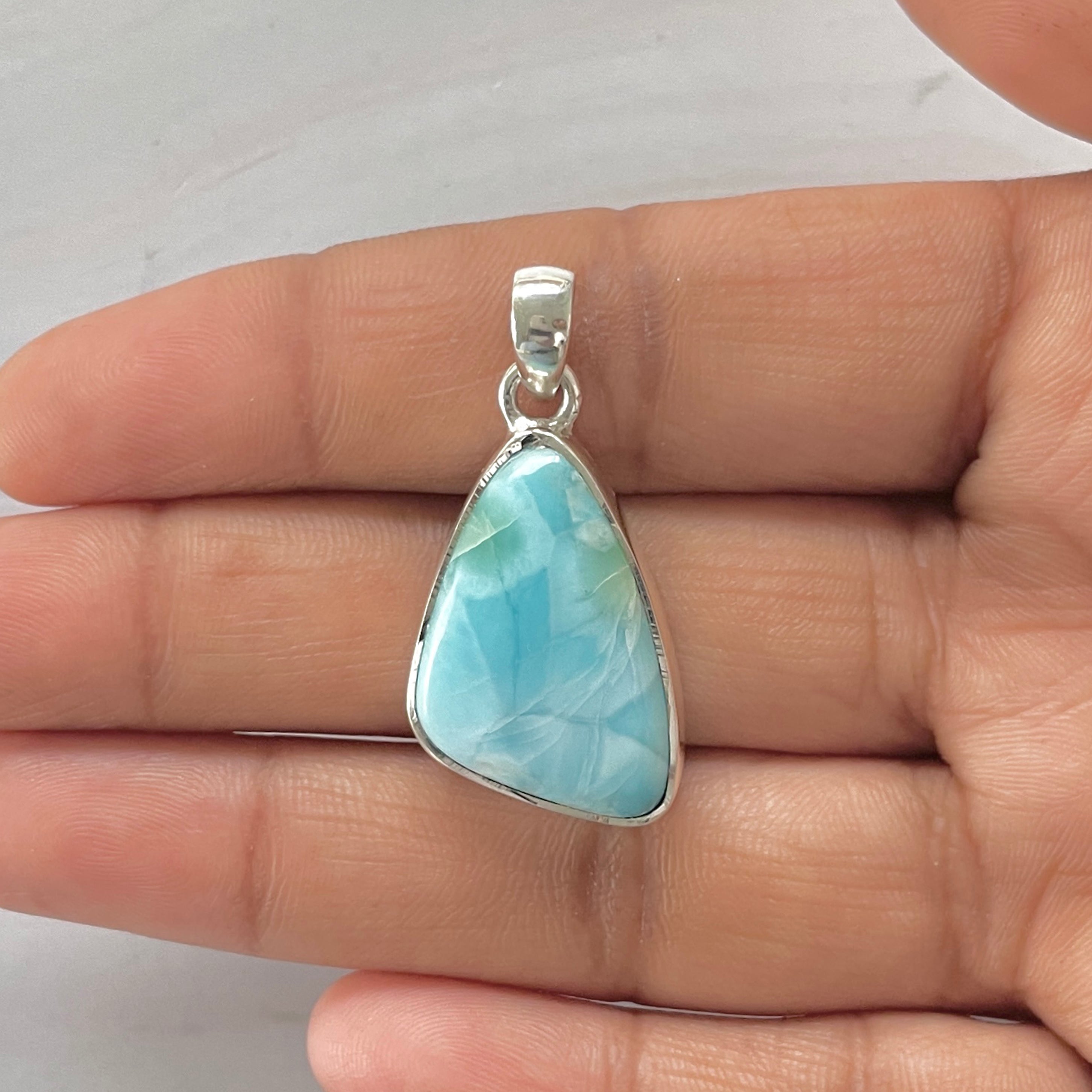 Larimar Pendant-(LAR-1-386)